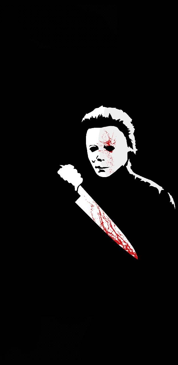 Download Halloween Amoled Art Wallpaper by SteamCraftOnYouTube now. Michael myers drawing, Halloween wallpaper background, Horror movie art