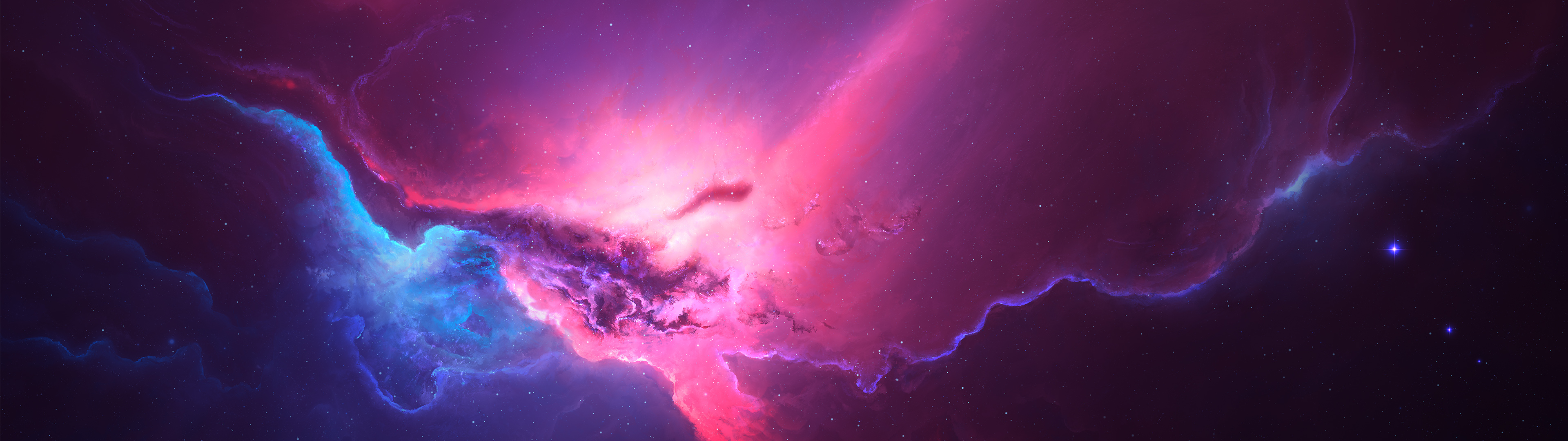 Pink Red Nebula Space Cosmos 4k, HD Artist, 4k Wallpaper, Image, Background, Photo and Picture
