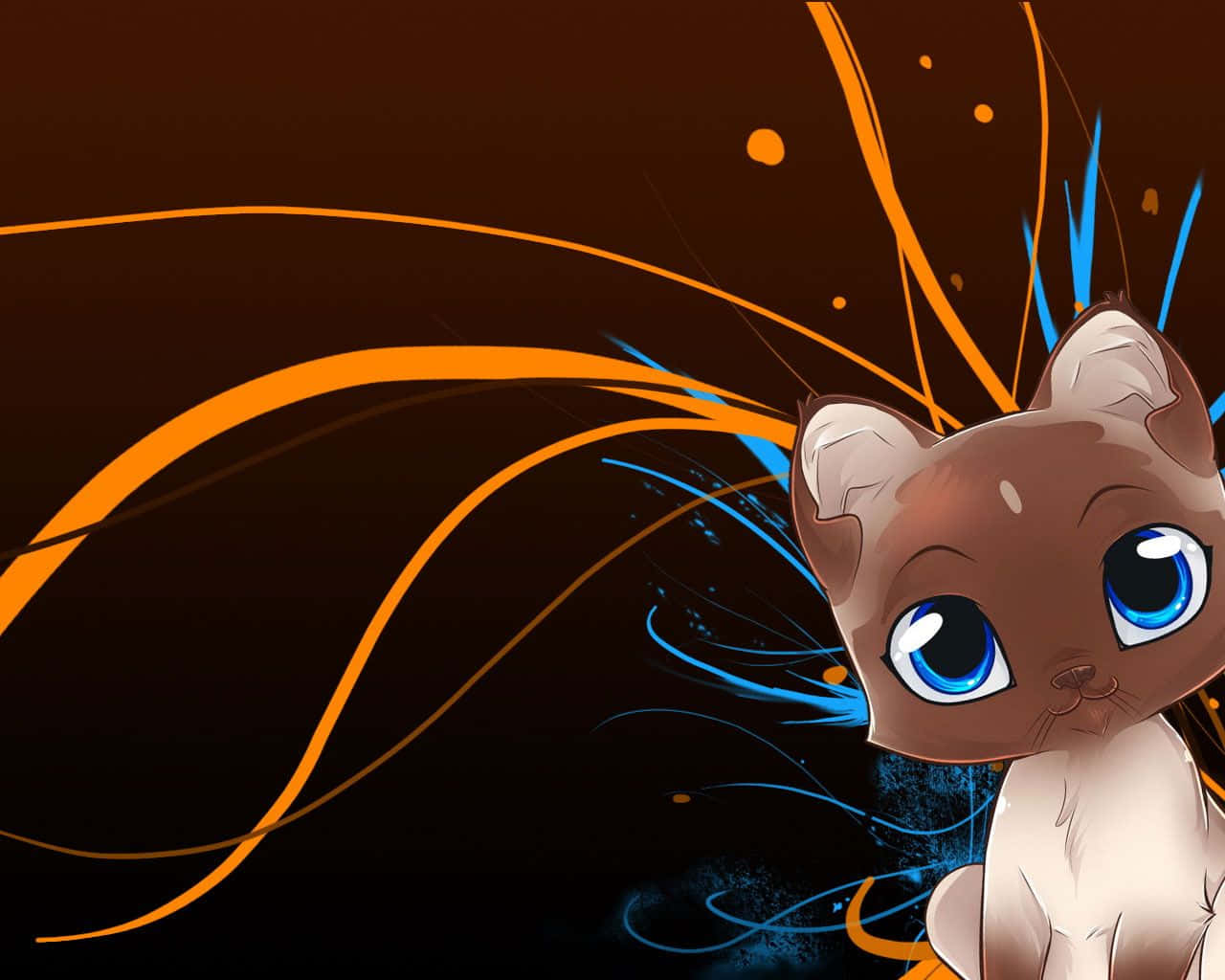 Cute cartoon clearance cat wallpaper