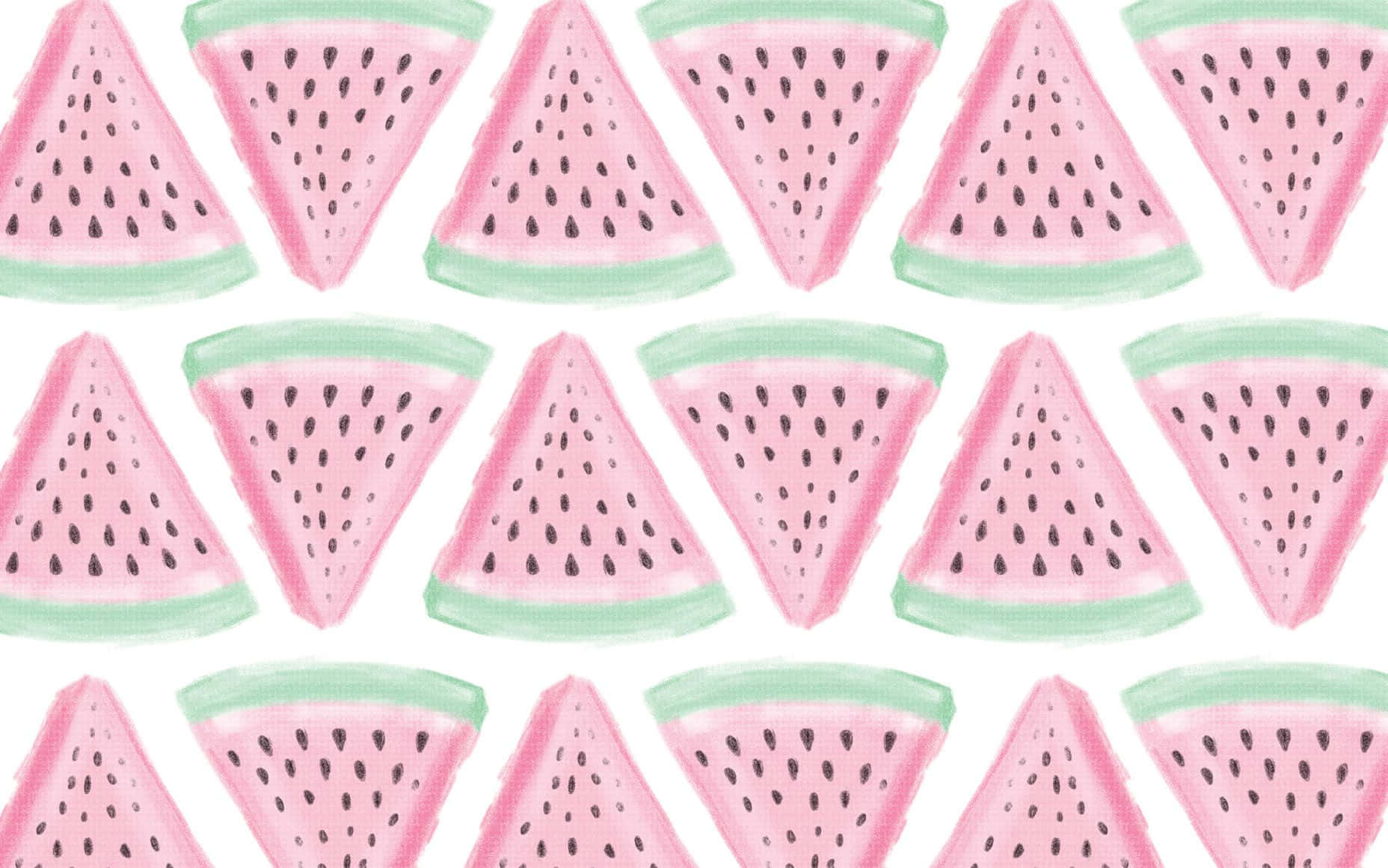Download Cute Summer Desktop Watermelon Slices Wallpaper