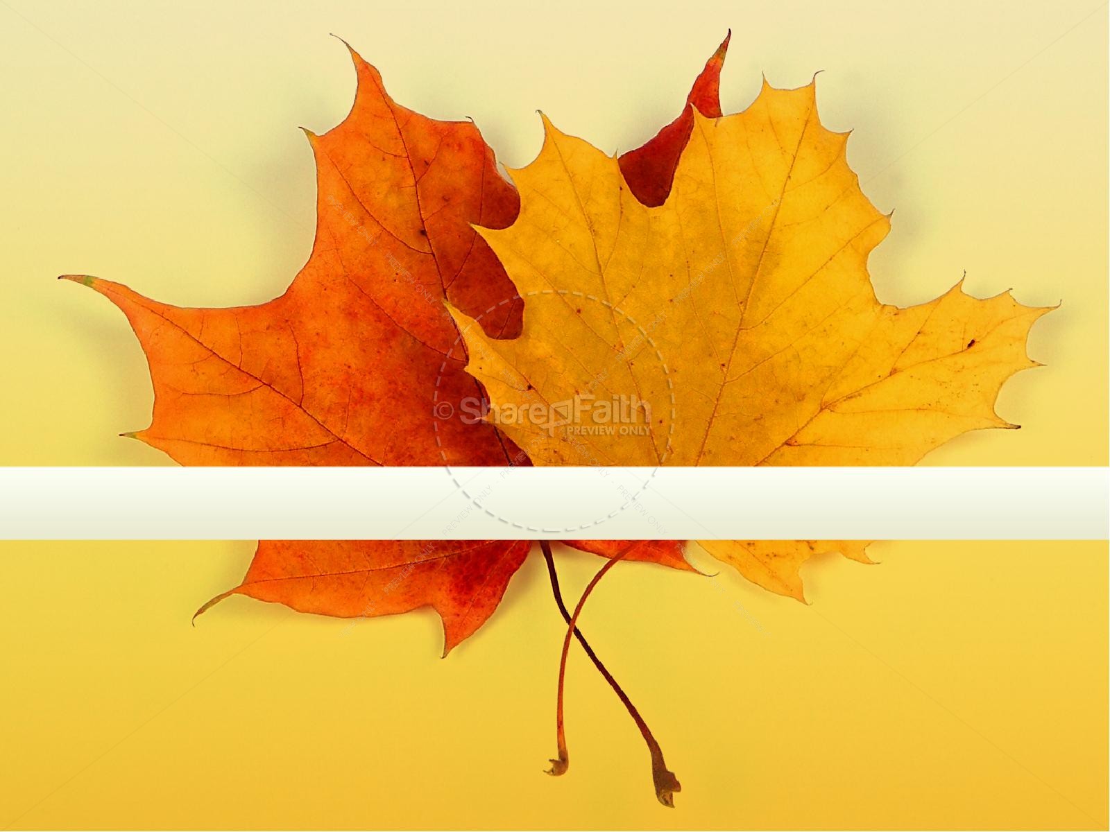 Welcome Fall Sermon PowerPoint