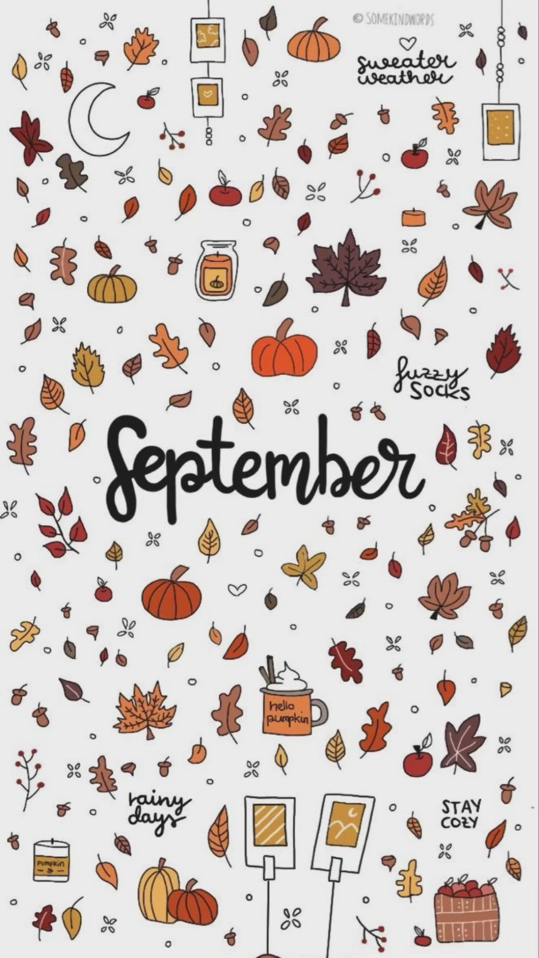 Welcome September: September Fall Wallpaper Vibes Season. iPhone wallpaper, September wallpaper, Halloween wallpaper iphone
