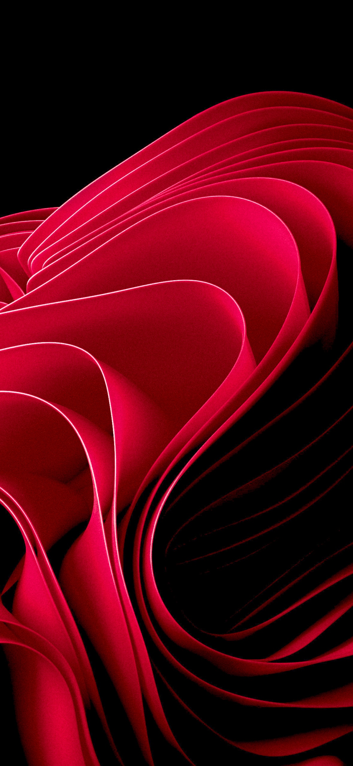 Windows 11 Wallpaper 4K, Red abstract