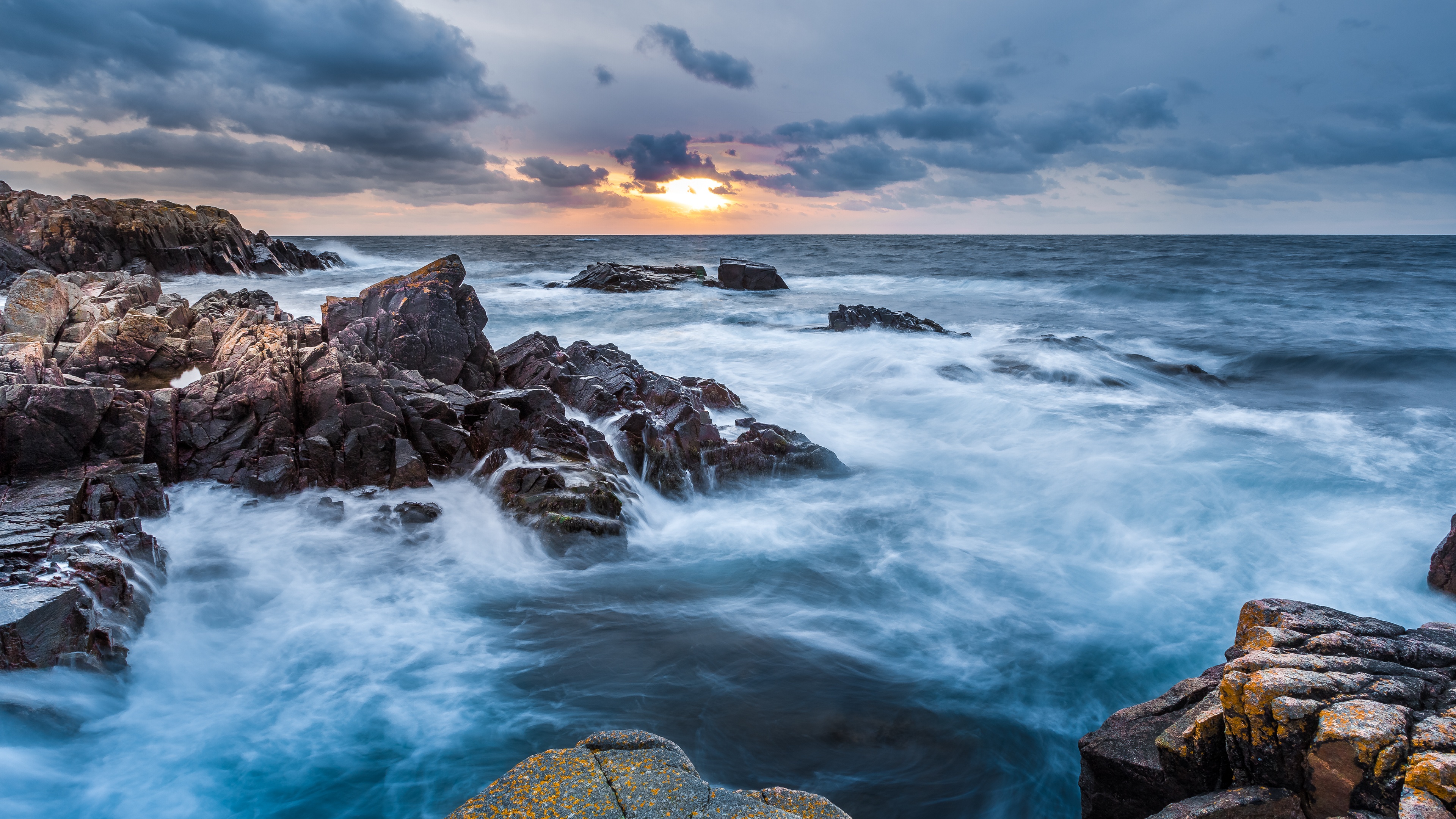 Kullaberg Nature Reserve Wallpaper 4K, Sweden, Seascape