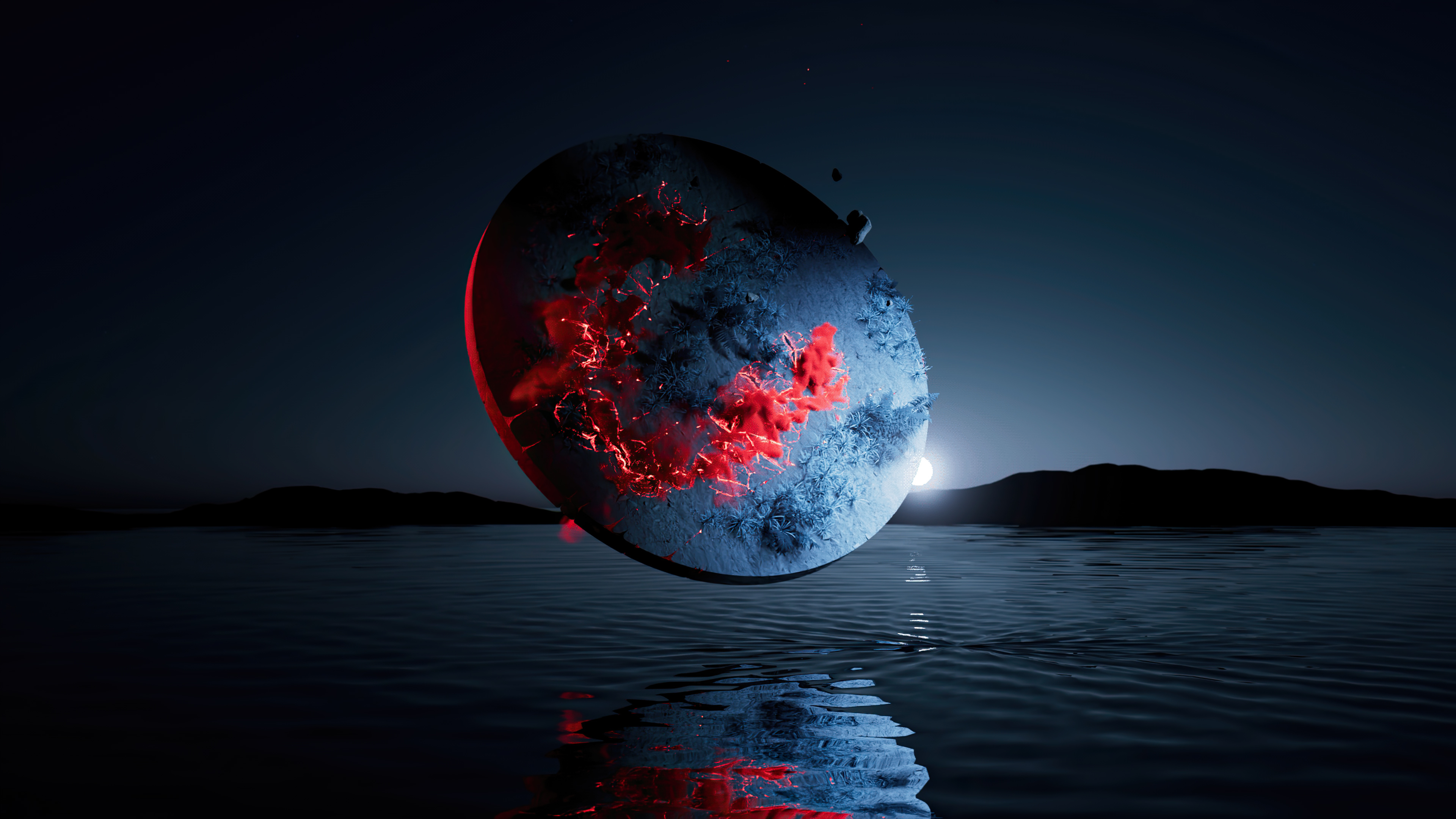 Moody And Dark Landscape 4k