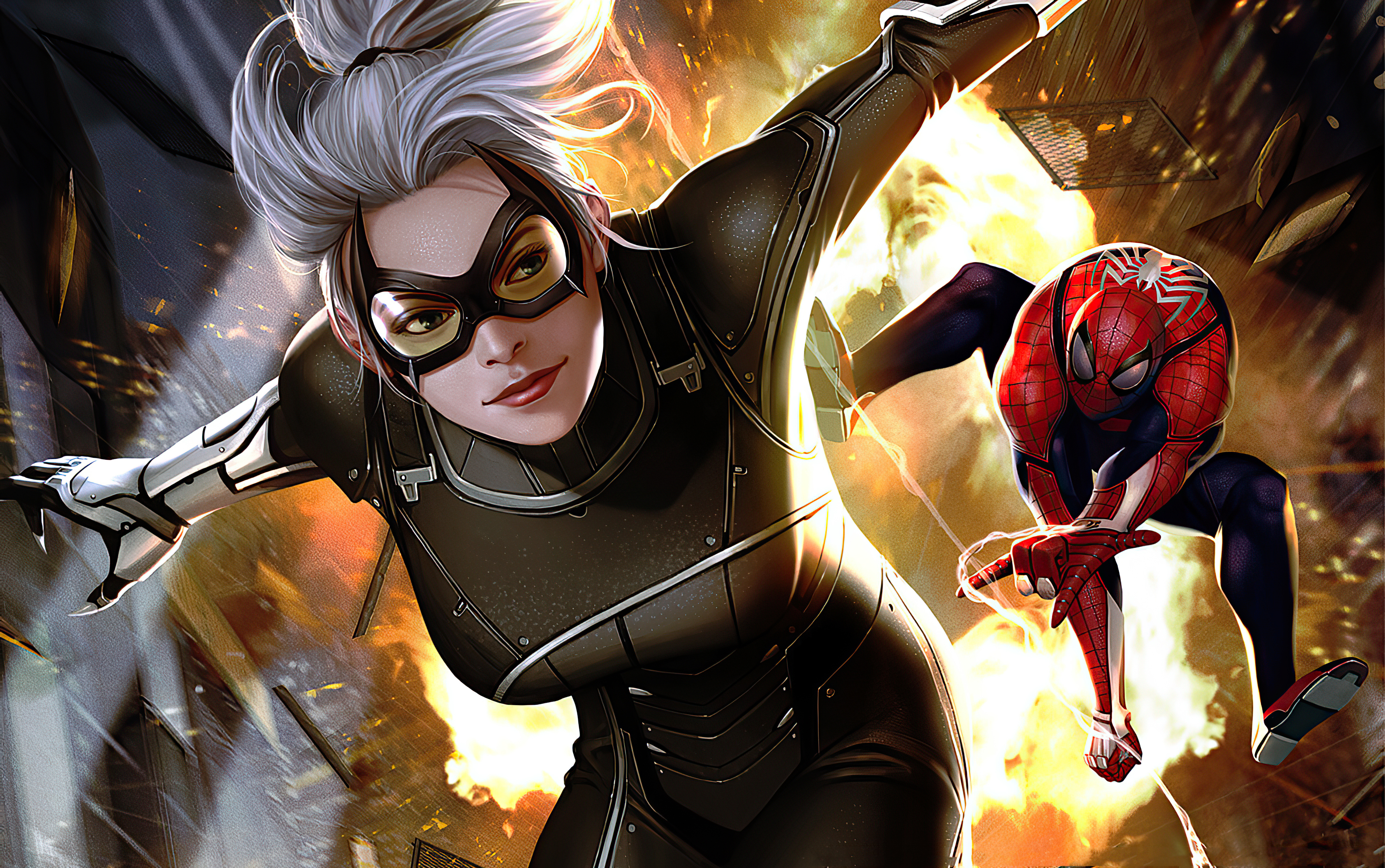 Comics Black Cat 4k Ultra HD Wallpaper