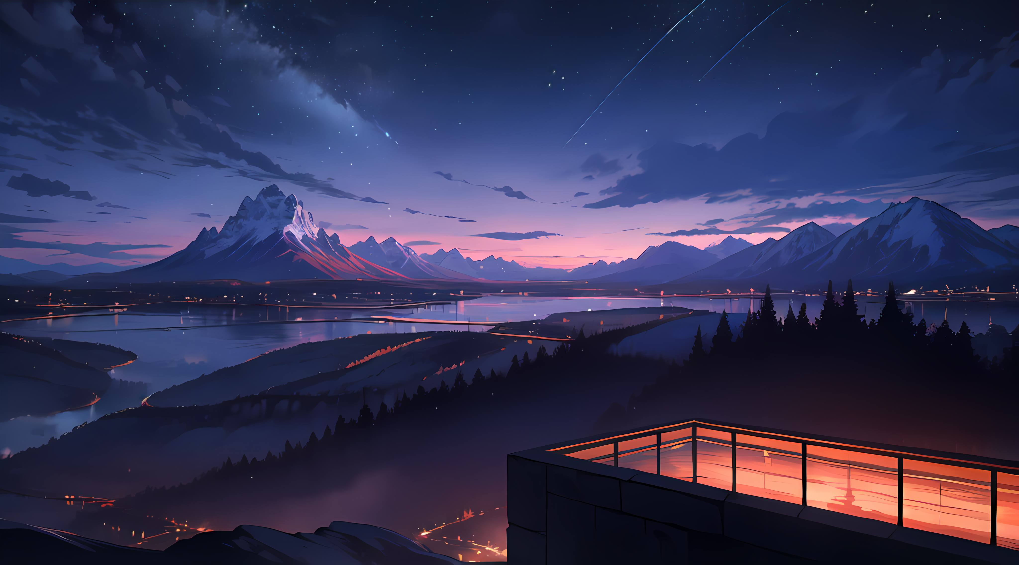 Anime Landscape 4k Ultra HD Wallpaper