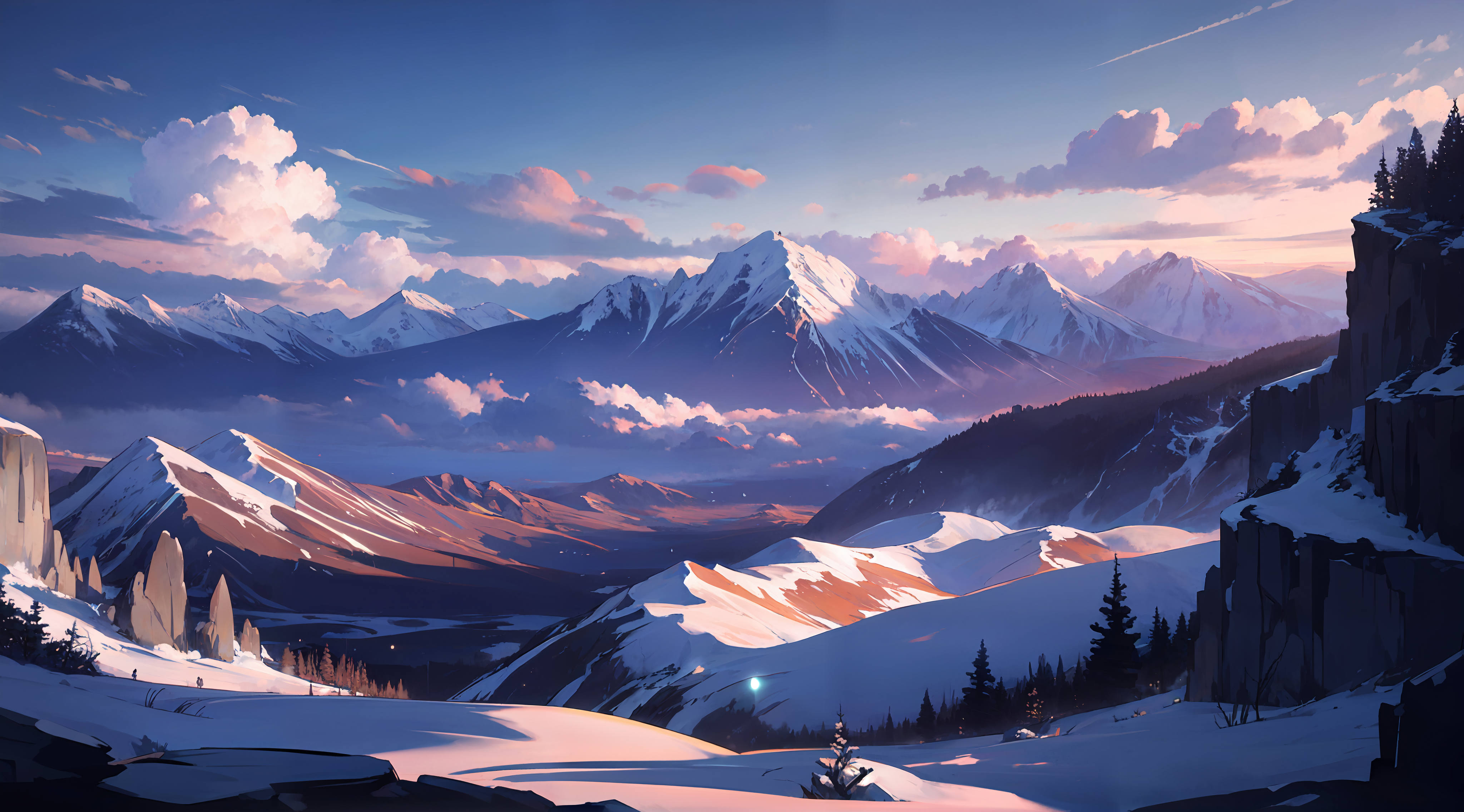 Anime Landscape 4k Ultra HD Wallpaper