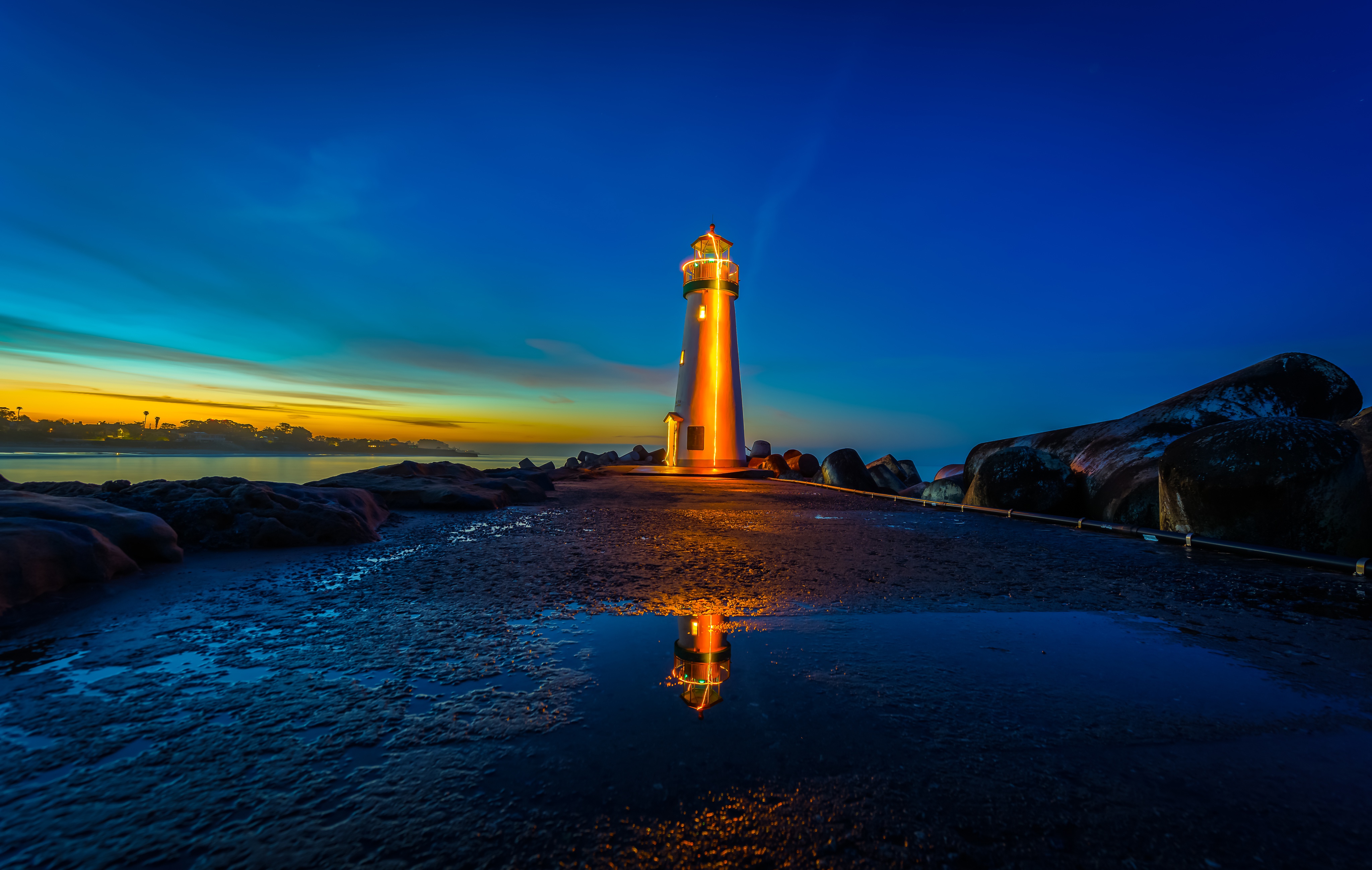 Lighthouses Sunrises And Sunsets USA Monterey Bay 4k, HD Photography, 4k Wallpaper, Image, Background, Photo and Picture