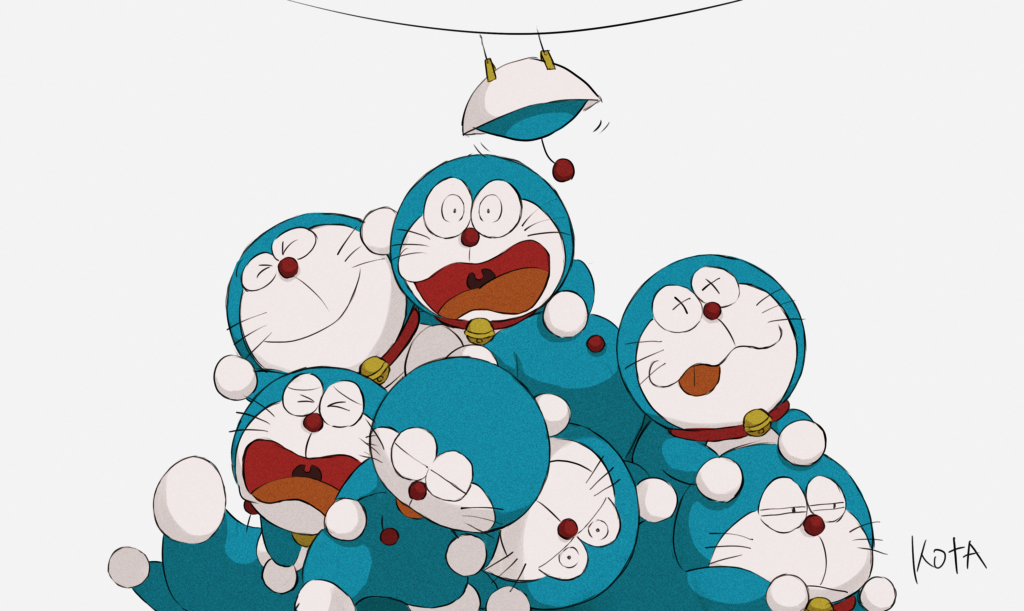 Download Anime Doraemon 4k Ultra HD Wallpaper by こた(まんぼう)