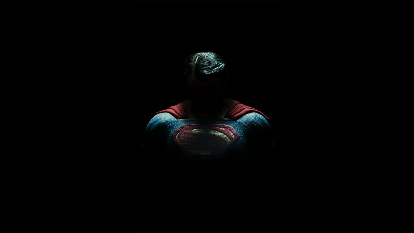 Download Superman In The Darkness AMOLED Desktop Wallpaper