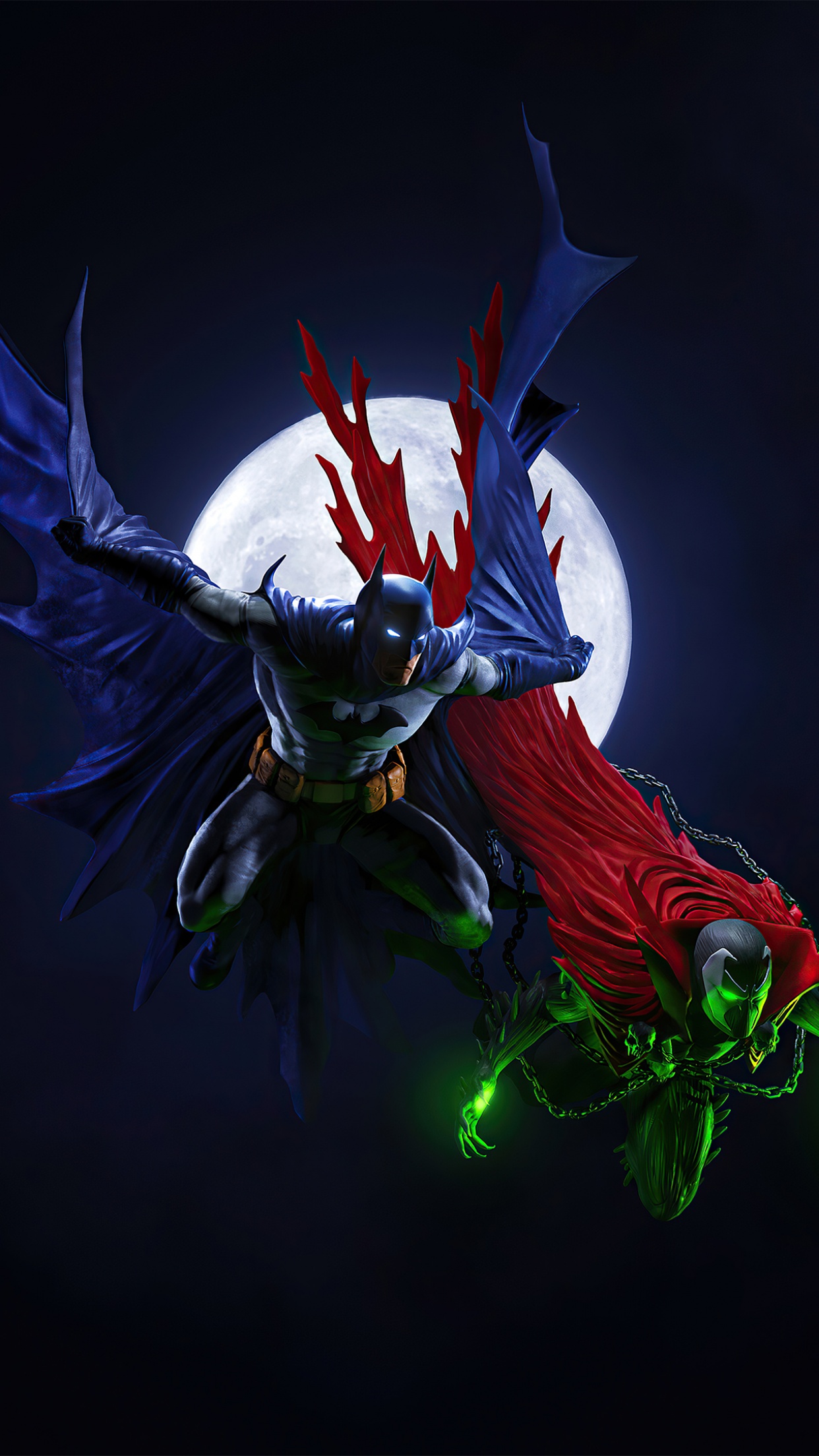 Batman Wallpaper 4K, Spawn, DC Comics