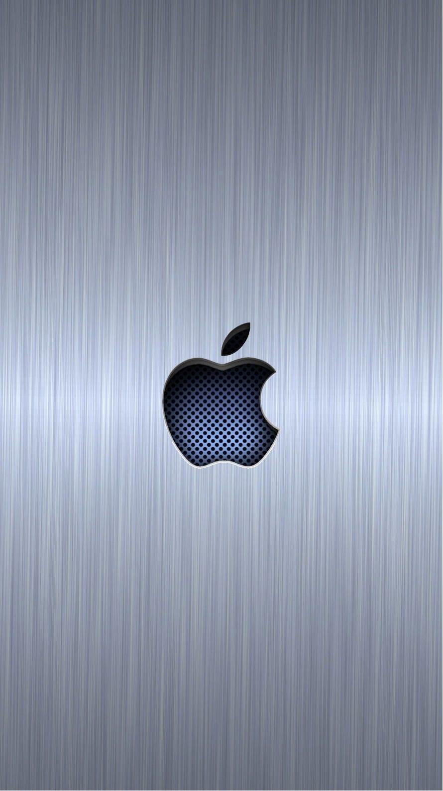Grey apple logo Wallpaper Download