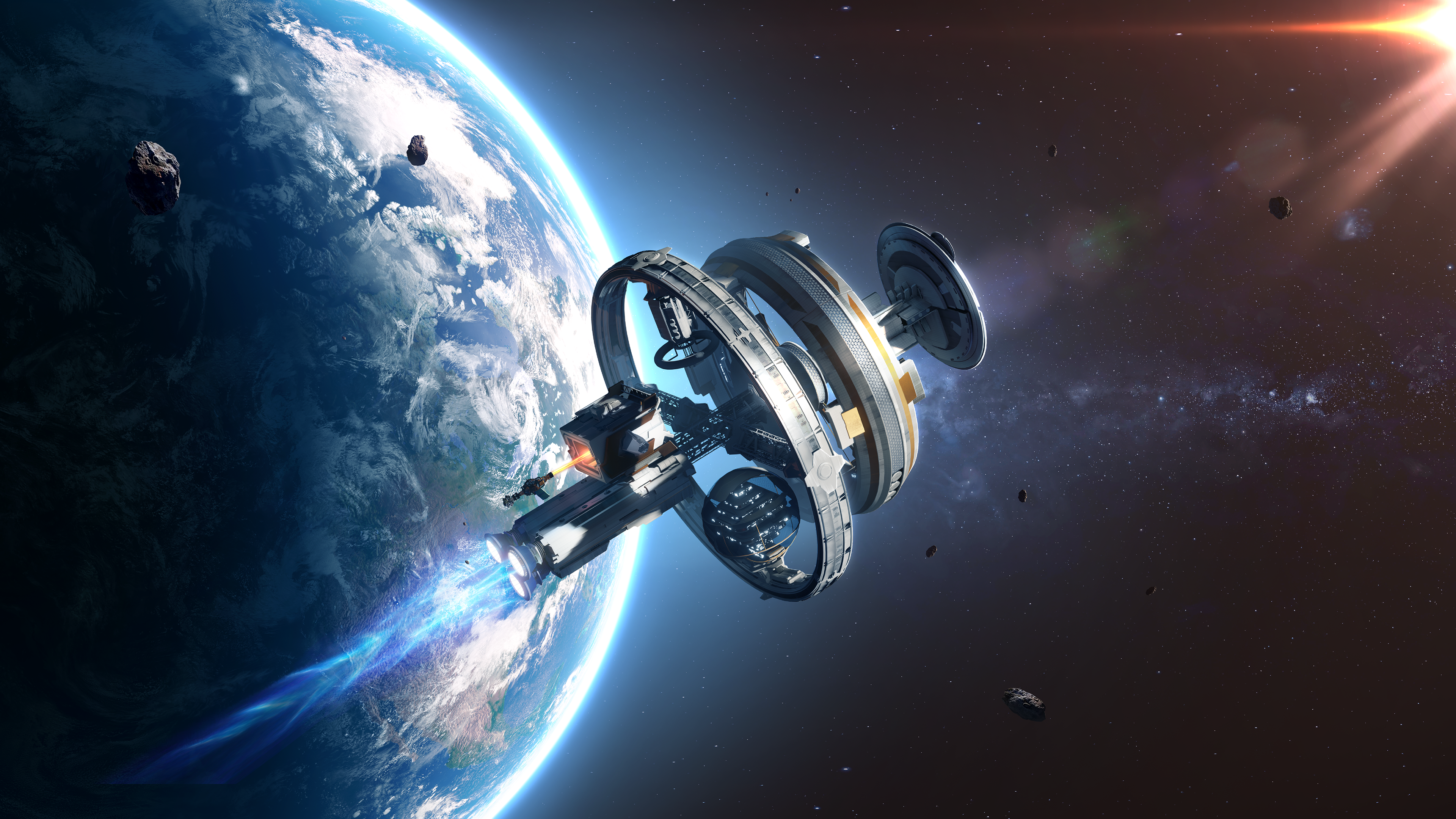 Earth Video Game AGOS 4k Ultra HD Wallpaper