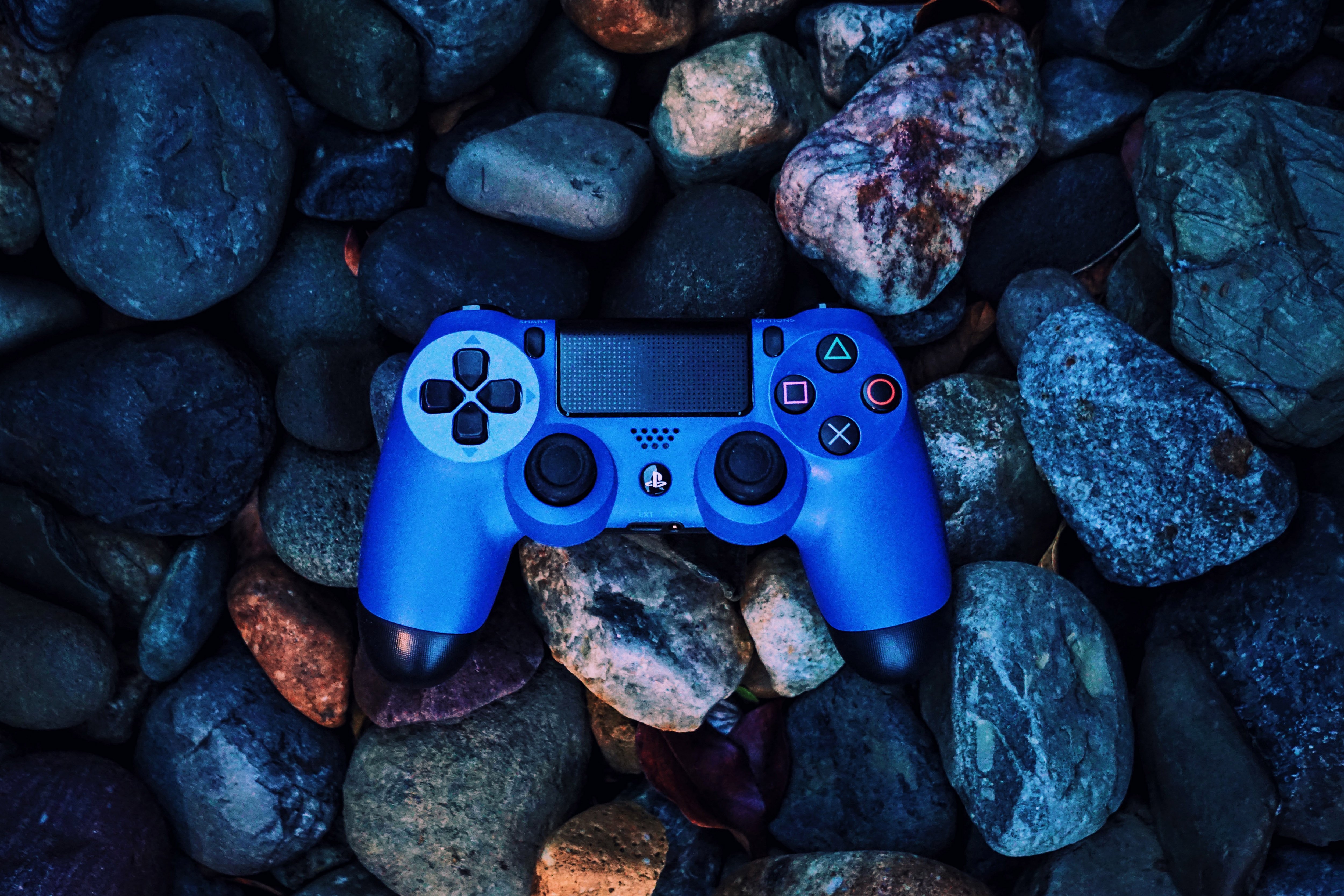 Download Blue Gaming Controller Royalty Free and Image