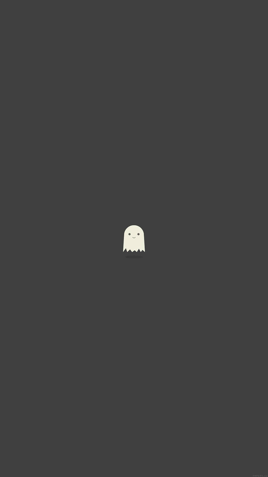 Download Cute Ghost Minimalist Black