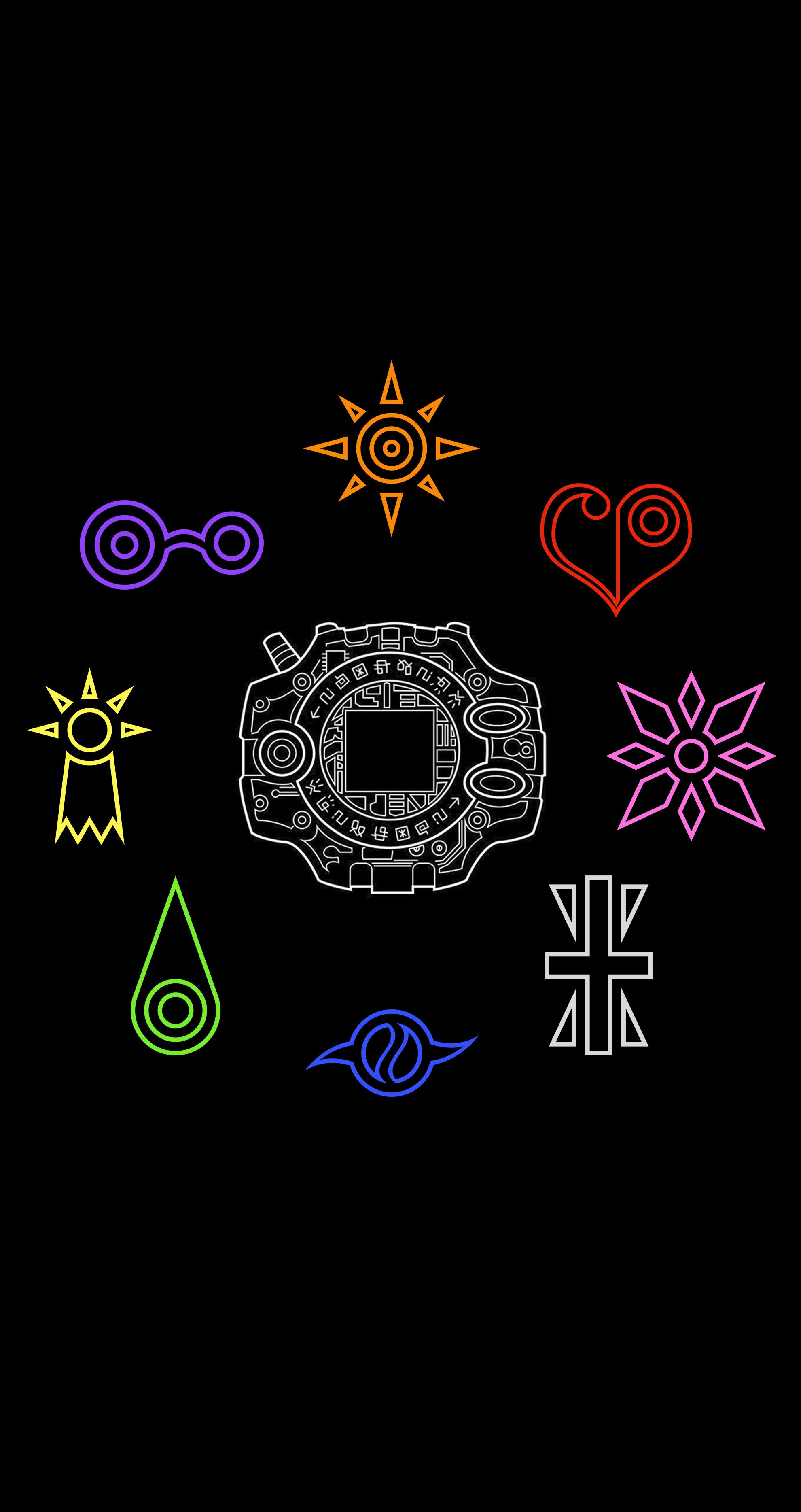 Simple dark crests Wallpaper [i dont like bright wallpaper]