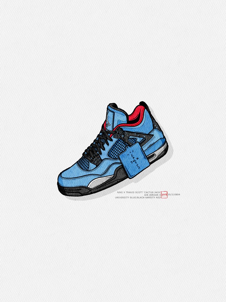 NIKE X TRAVIS SCOTT 'CACTUS JACK' AIR JORDAN 4. Nike x travis scott, Shoes vector, Travis scott cactus jack