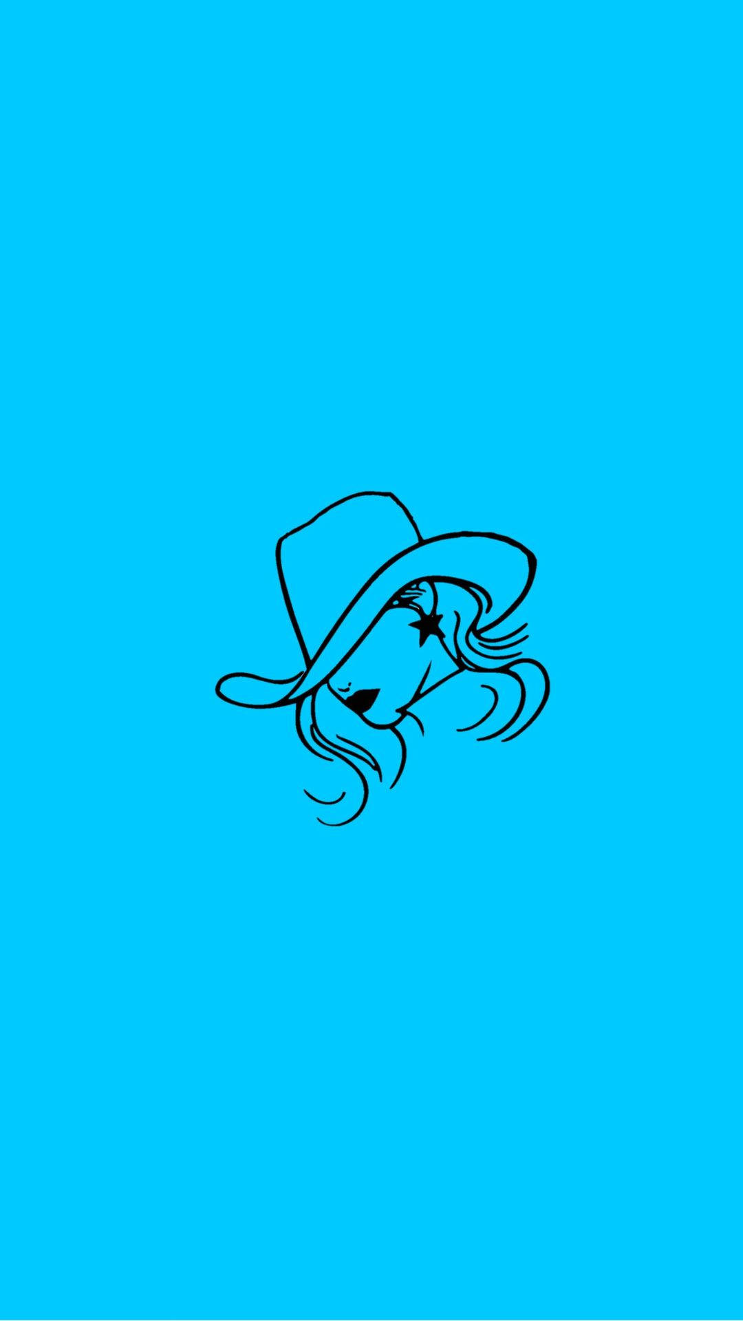 Download Blue Cowgirl Wallpaper