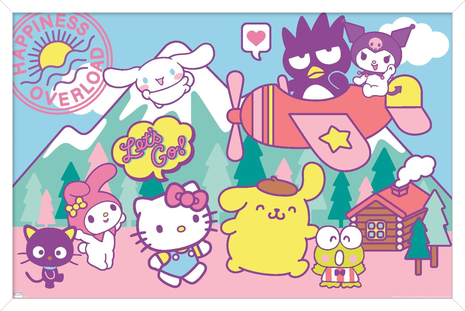 Hello Kitty and Friends Overload Wall Poster, 14.725 x 22.375 Framed