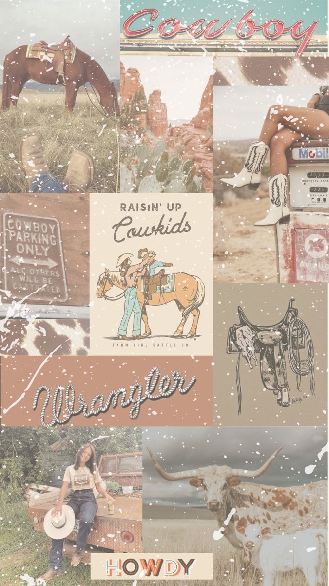 Vintage Cowboy Cowgirl Aesthetic Wallpaper. Cowgirl Art, Vintage Cowgirl Aesthetic, Cowgirl Aesthetic