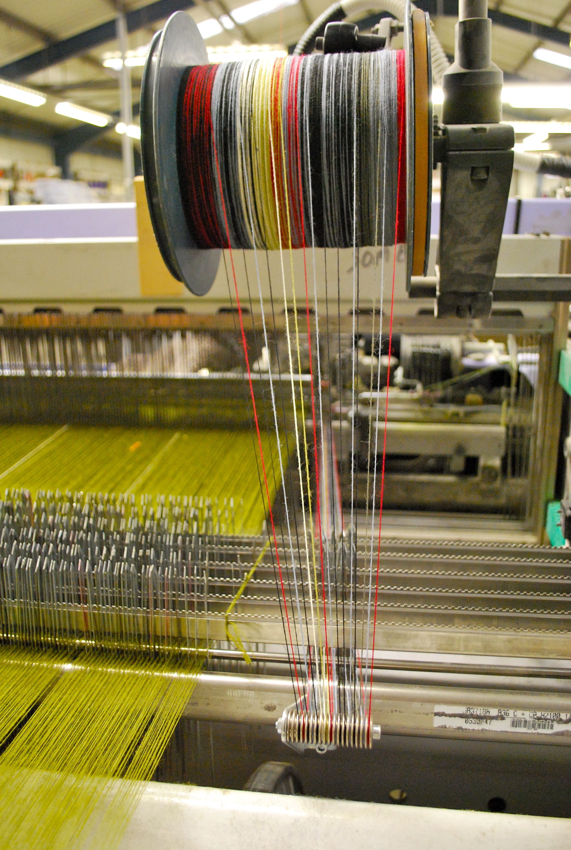 Inside the Mill at Bute Fabrics. Weaving loom diy, Weaving machine, Fabric
