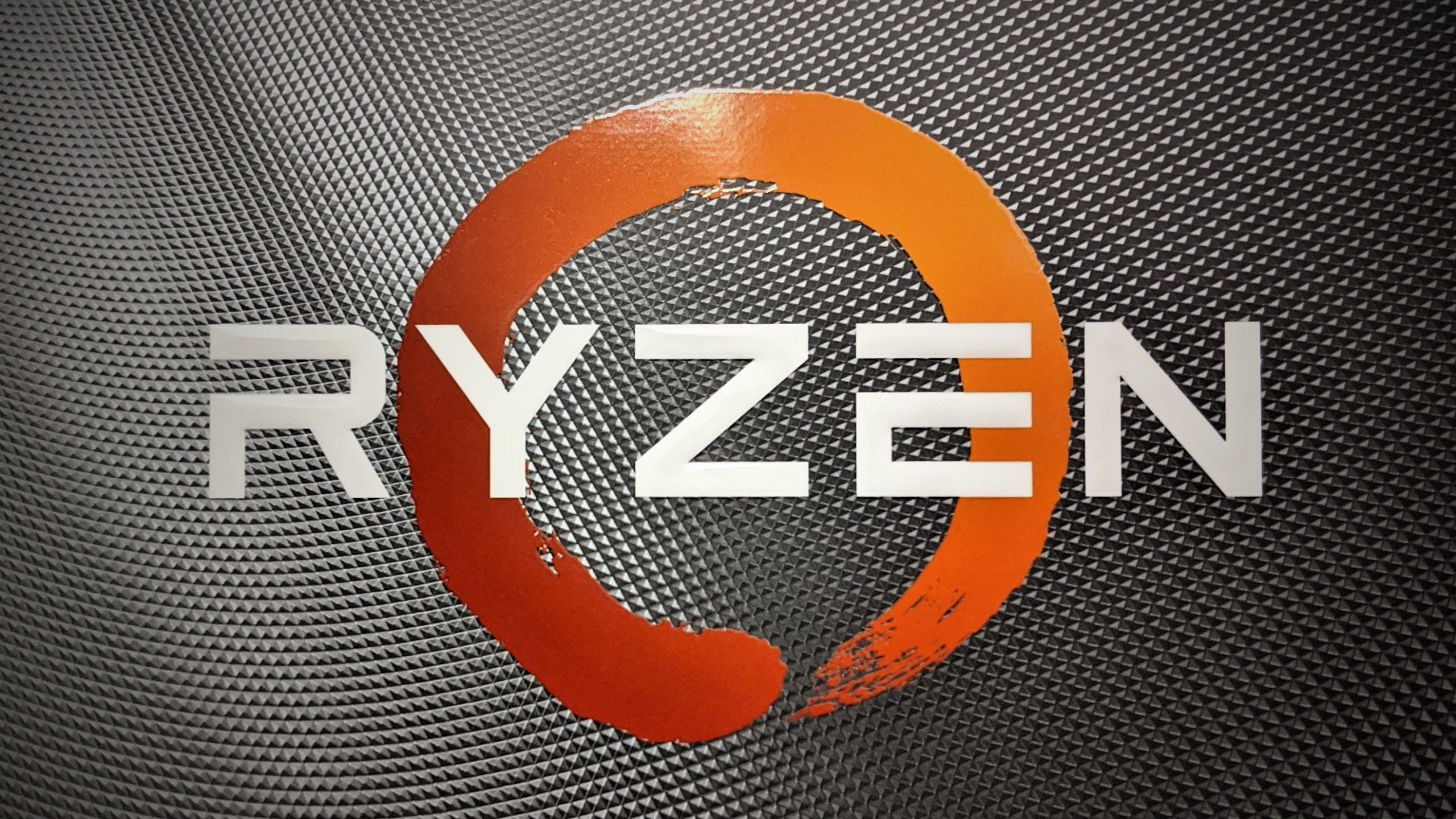 AMD Ryzen desktop background made by taking a picture of my new R5 3600 box (2560x1440)
