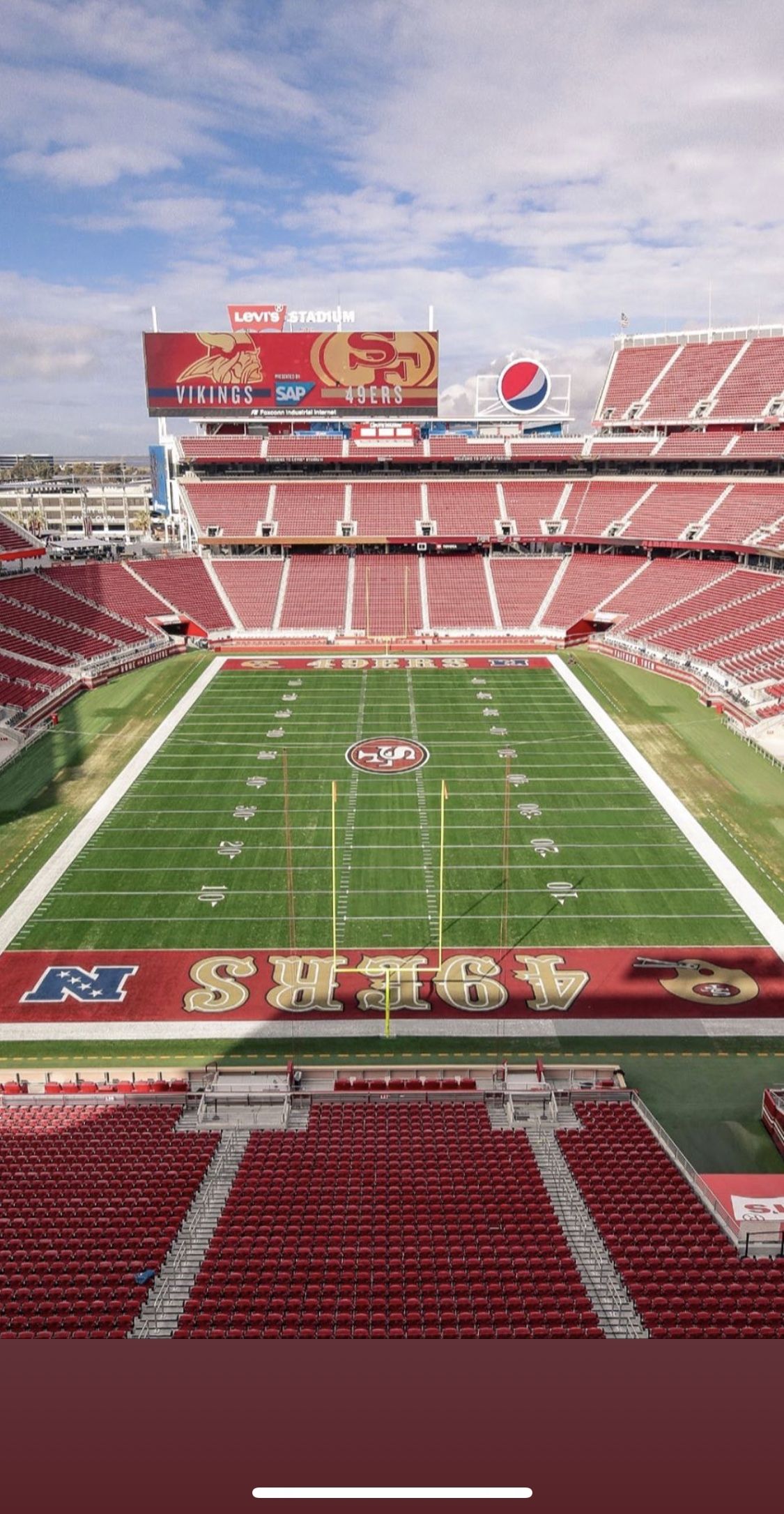 Levi Stadium. Nfl stadiums, San francisco 49ers stadium, Nfl football 49ers