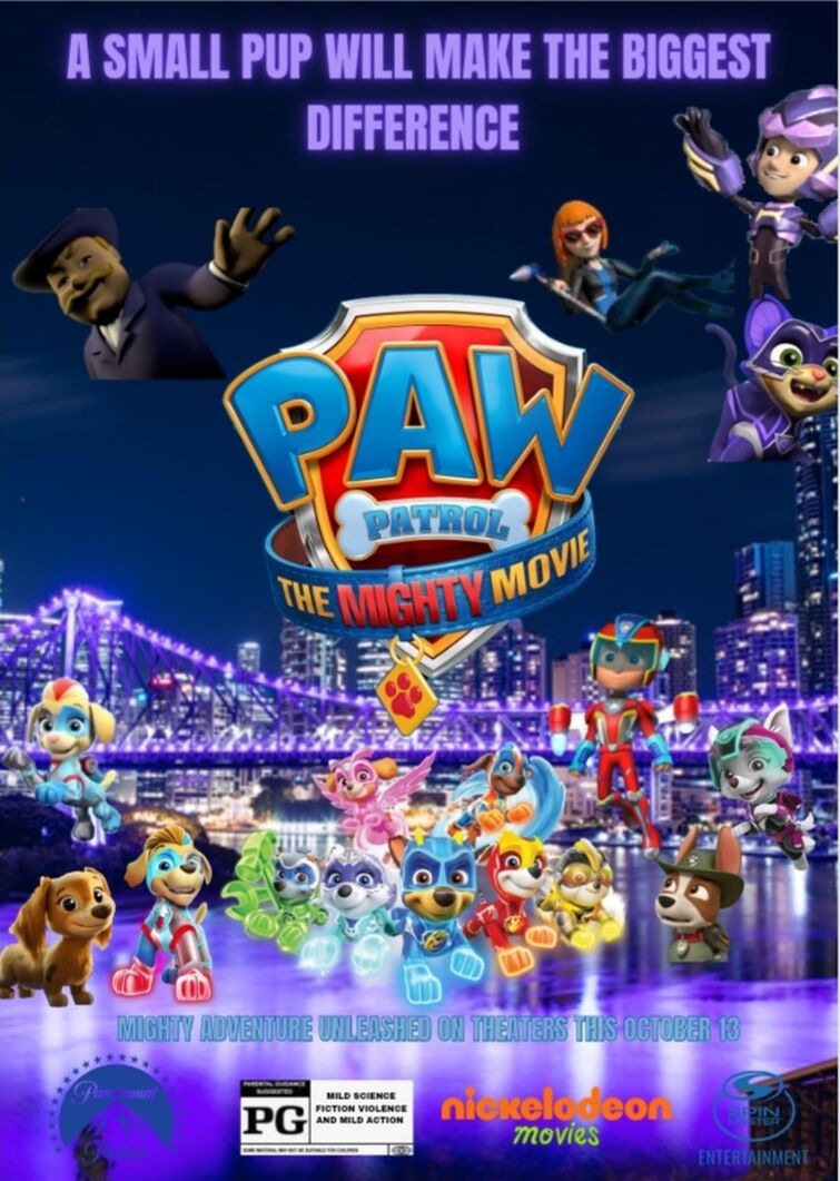 Paw Patrol The Mighty Movie Poster Cover V2 (my version)