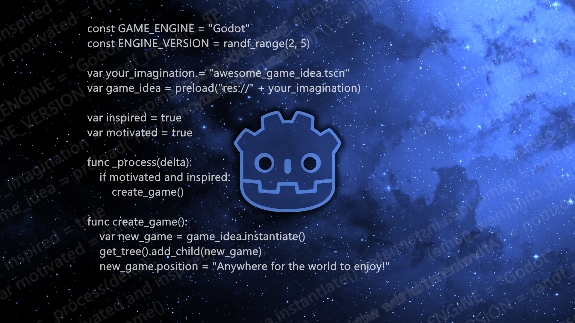 Free Godot Wallpaper!