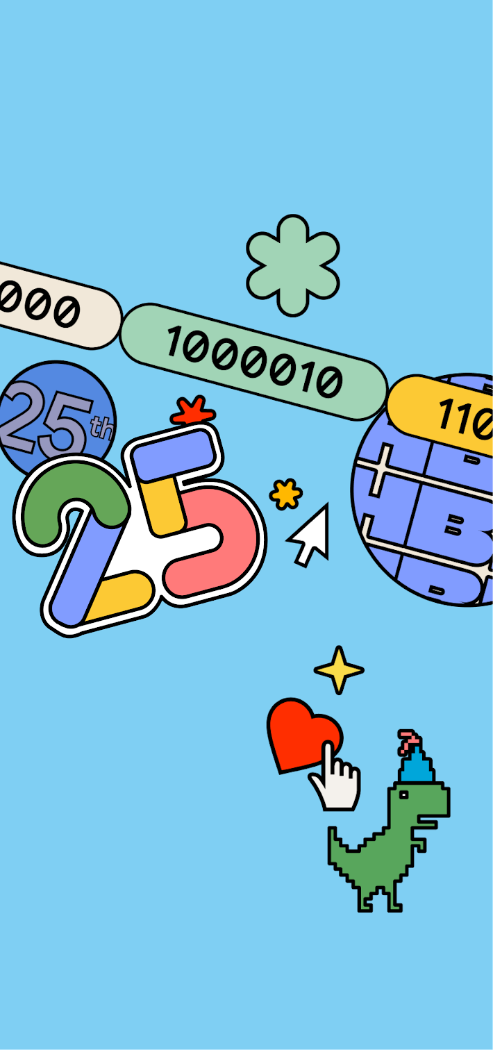 Google's 25th Birthday wallpaper