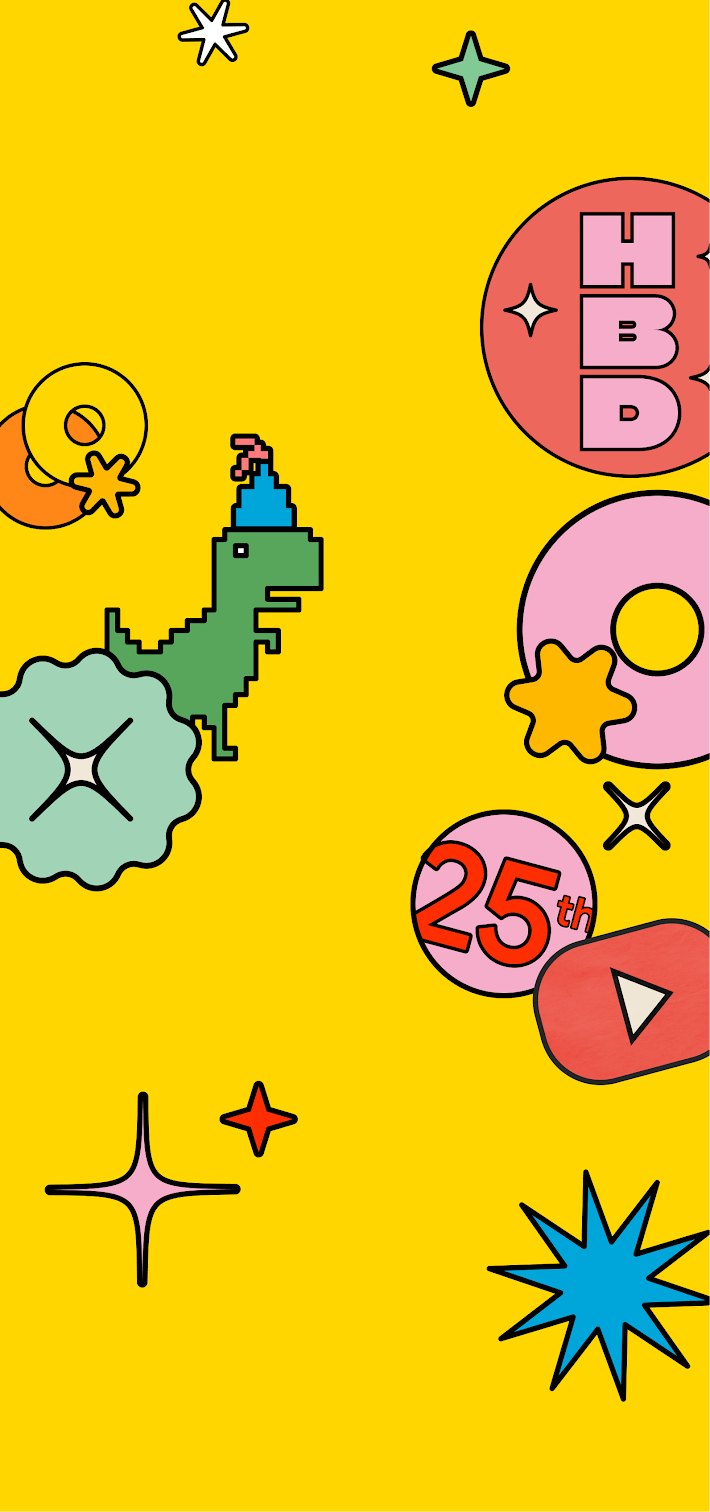 Google's 25th Birthday wallpaper