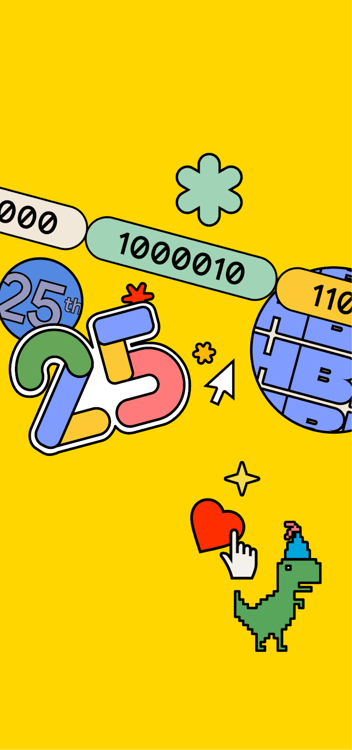 Google's 25th Birthday wallpaper