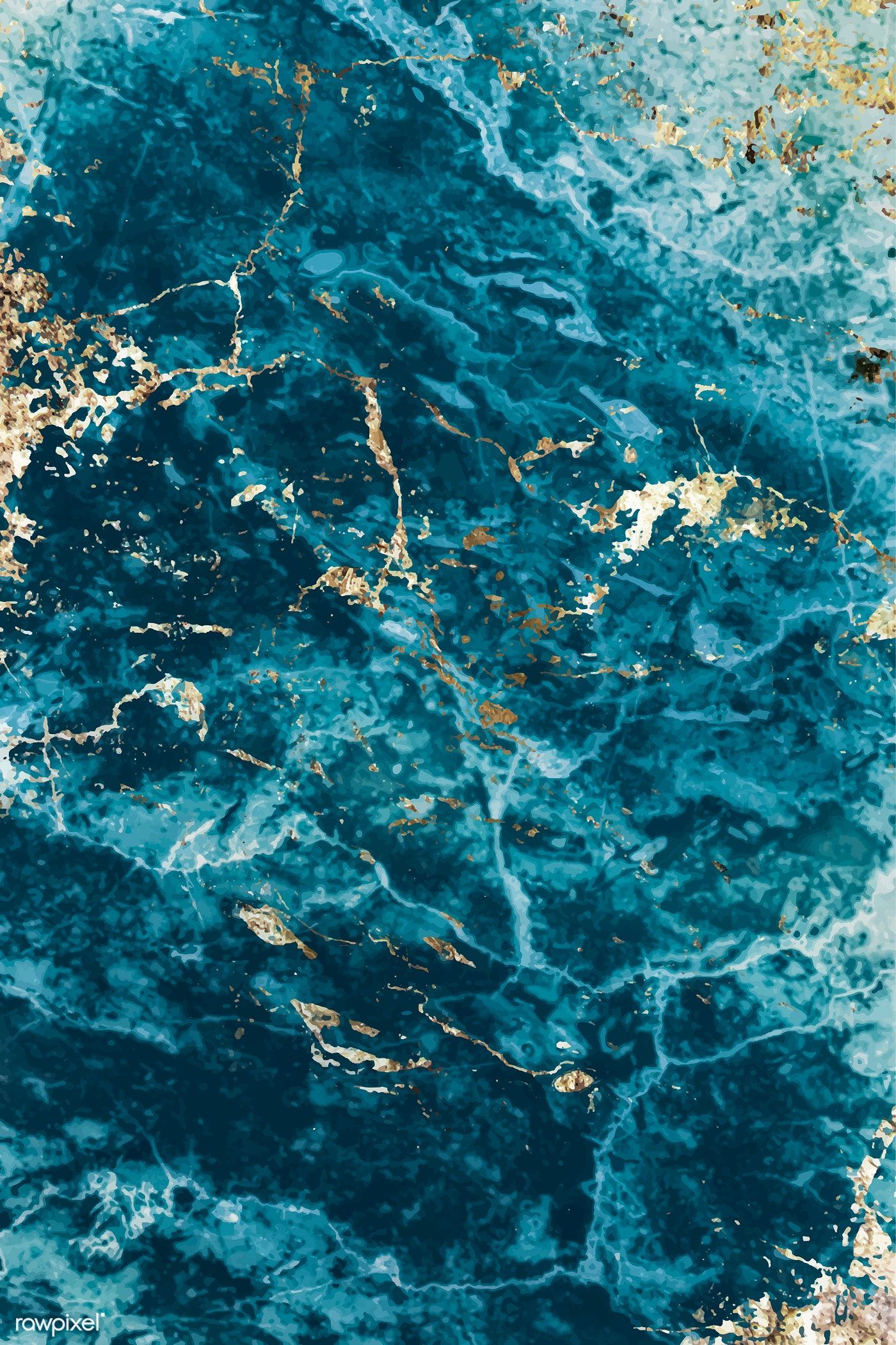 Blue and gold marble textured background vector. free image by rawpixel.com / Chim. Blue marble wallpaper, Blue and gold wallpaper, Textured background