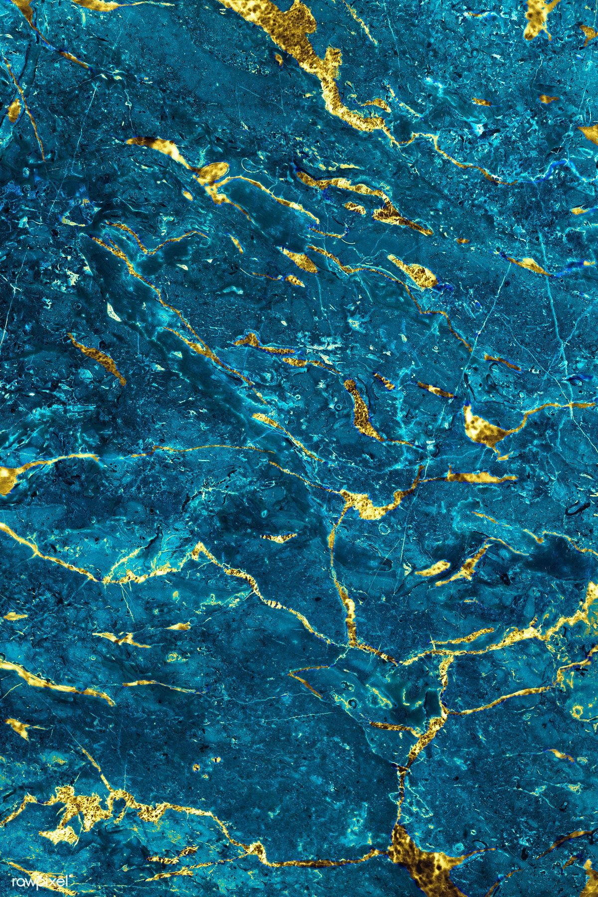 Blue and gold marble textured background. free image. Textured background, Blue marble wallpaper, Marble texture
