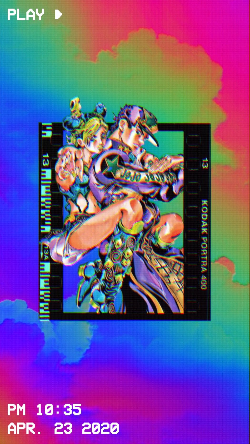JoJo's Bizarre Adventure Part 6: Stone Ocean [Jolyne & Jotaro] iPhone Wallpaper *aesthetic. Jojos bizarre adventure jotaro, Jojo bizarre, Jojo's bizarre adventure