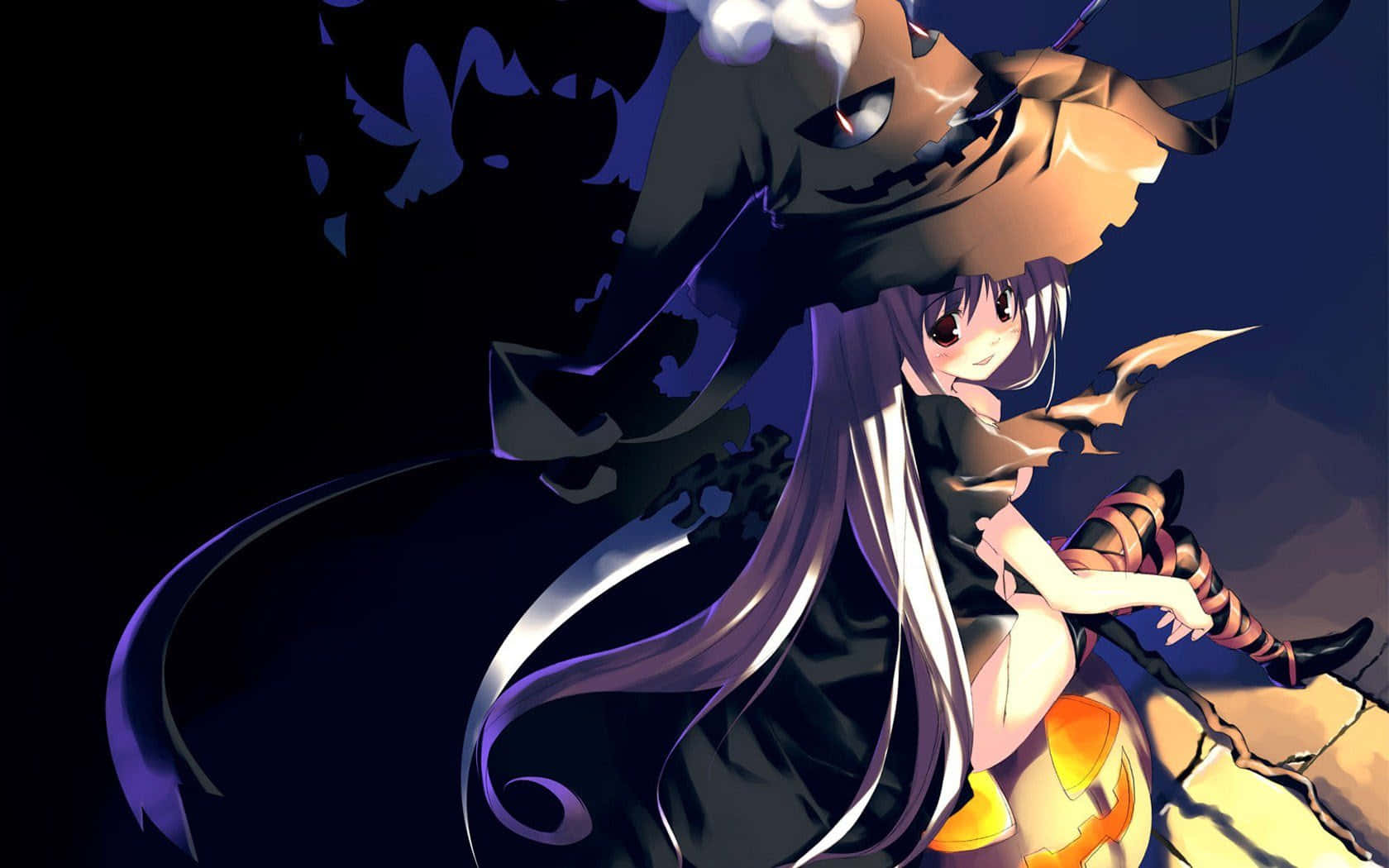 Halloween Anime Girl Wallpaper