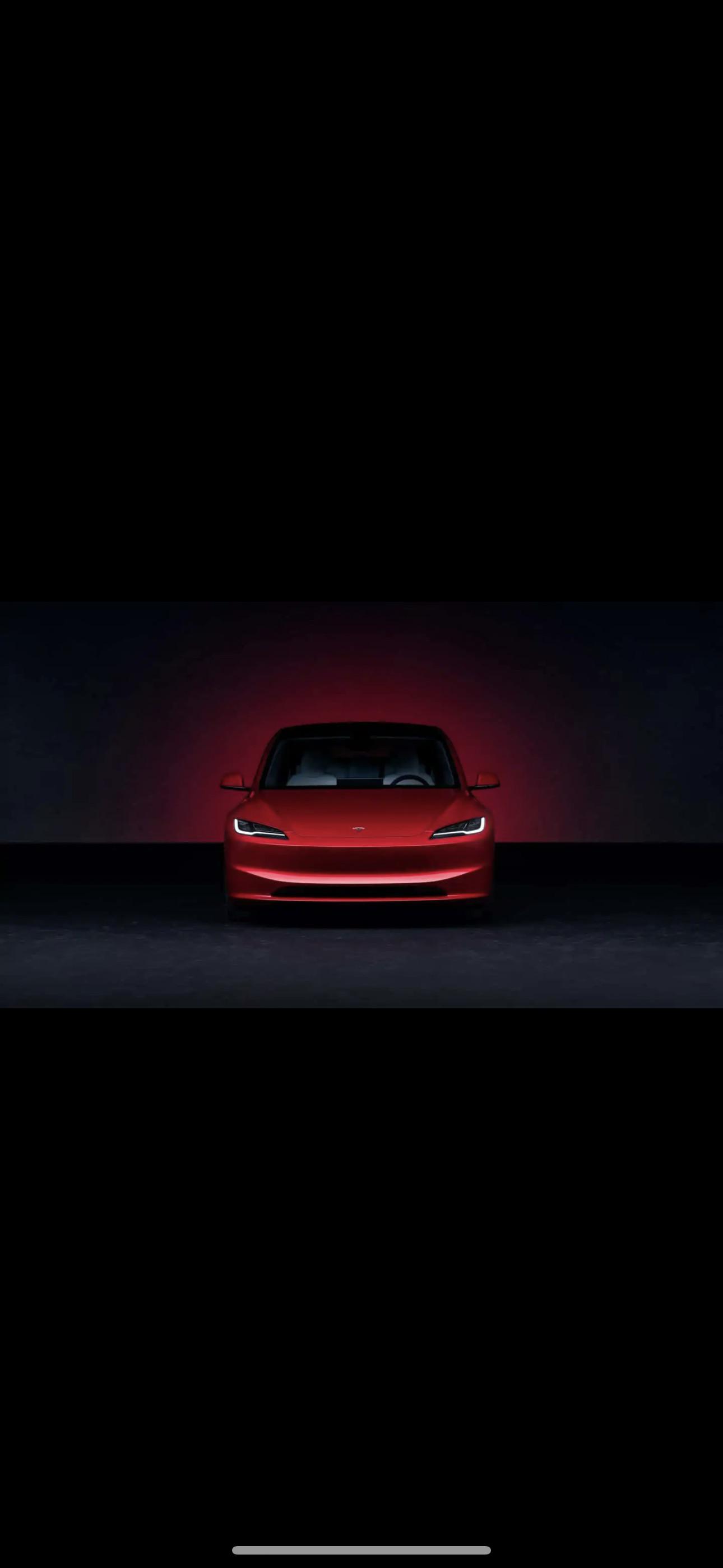 New model 3 ( highland) refresh announced