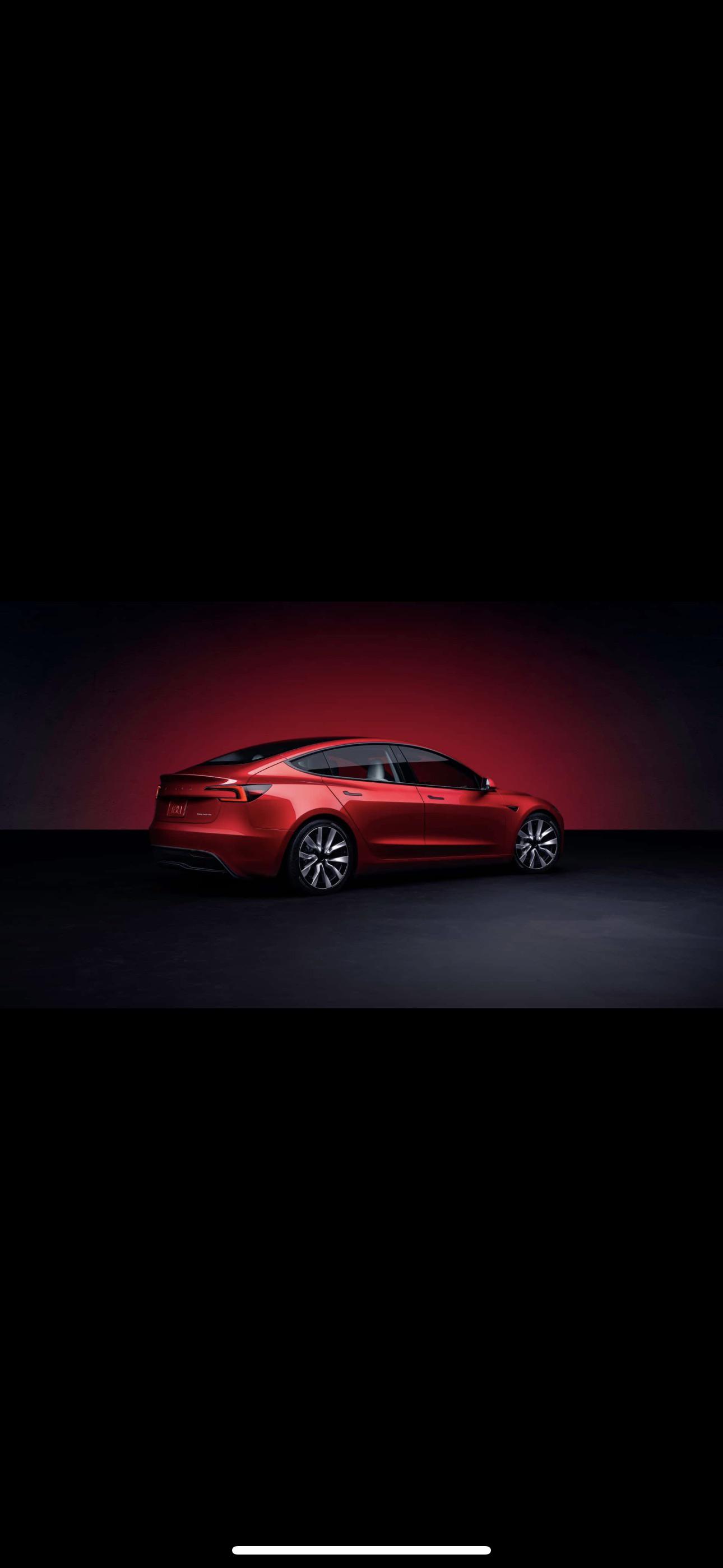 New model 3 ( highland) refresh announced