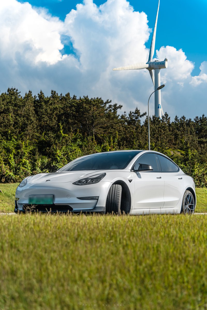 Tesla Asia the beautiful and mysterious nature when driving Tesla Model 3 Performanceal fields