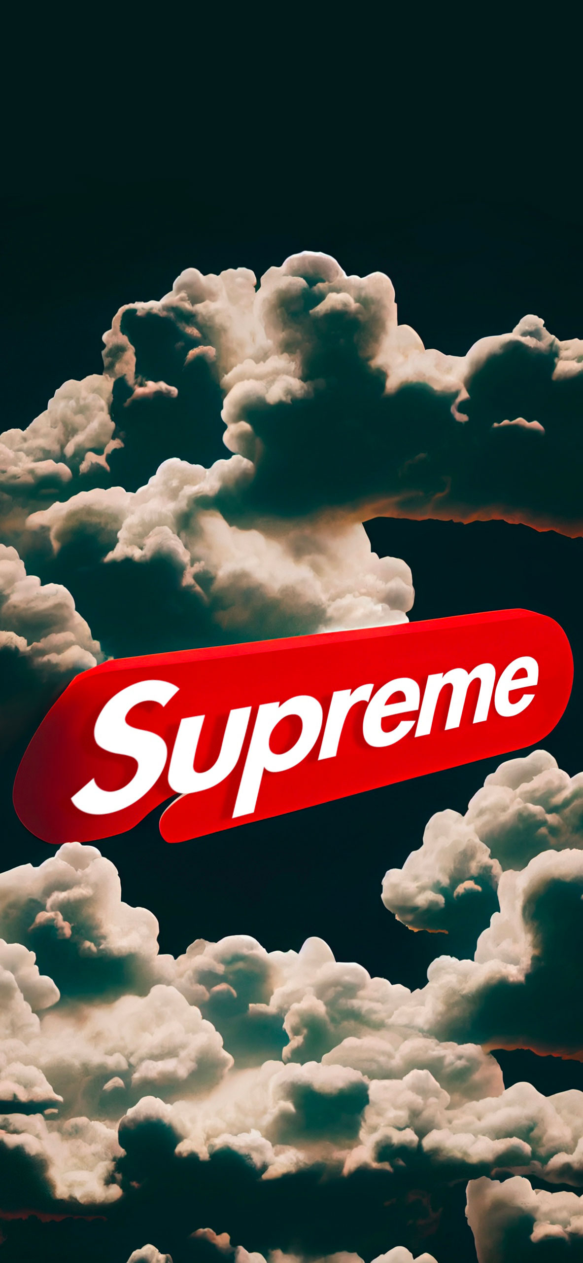 Supreme Clouds Wallpaper iPhone
