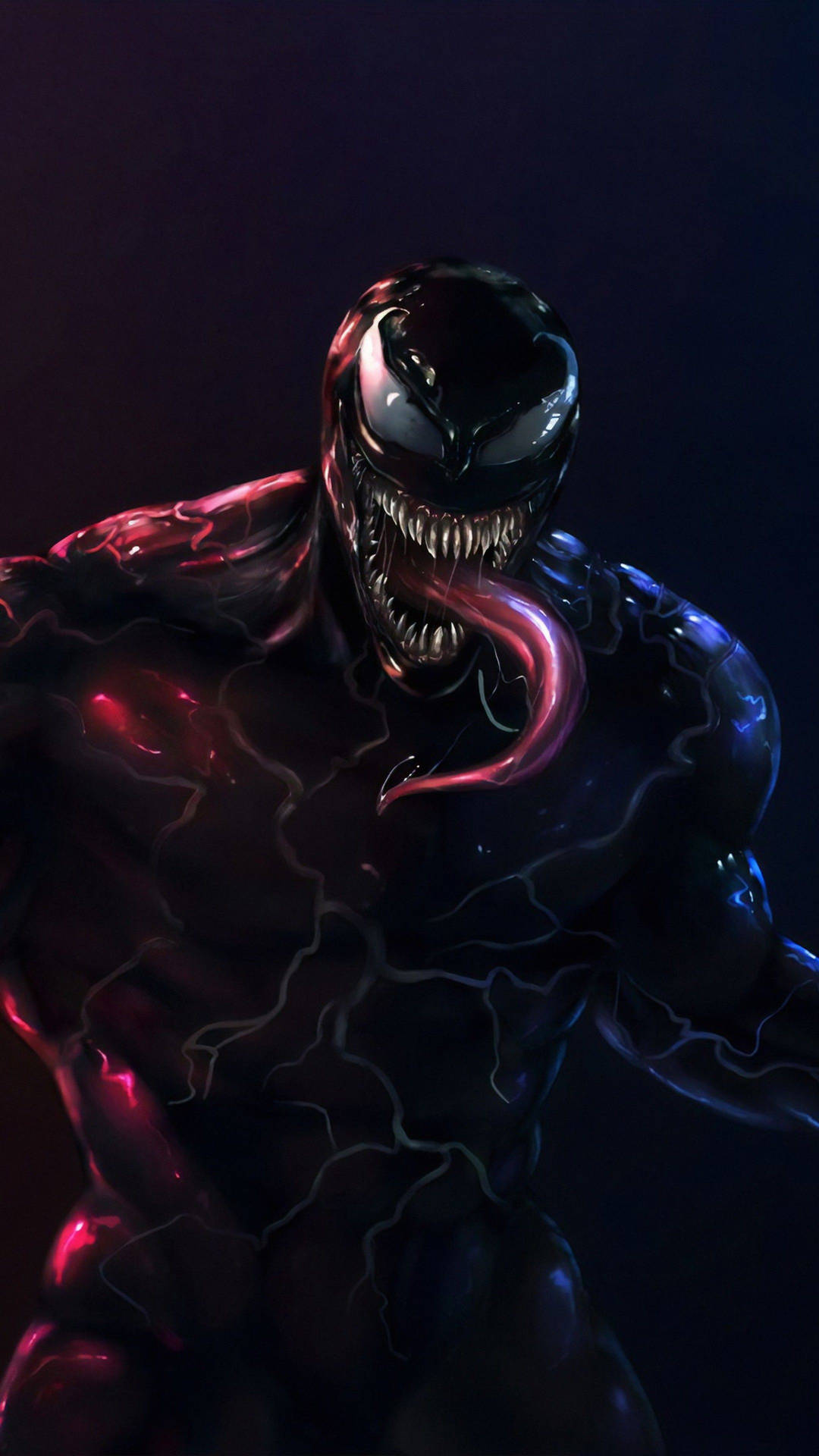 Download Blue And Red 4K Ultra HD Venom Wallpaper