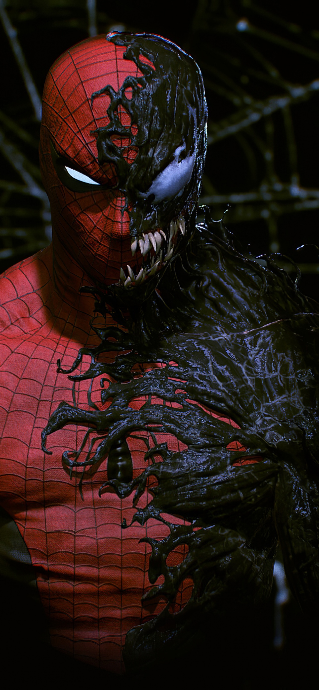 Spider Man And Venom Artwork 4K Wallpaper