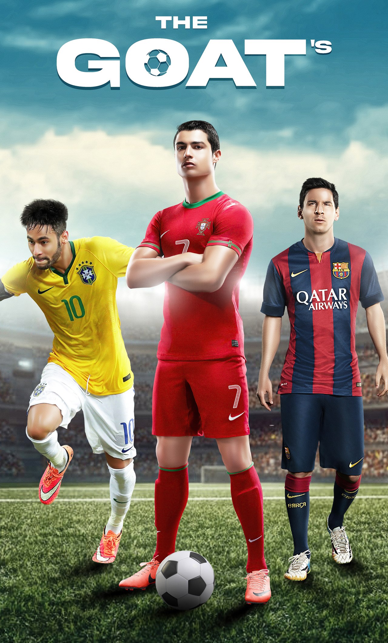 Messi Neymar Ronaldo iPhone HD 4k Wallpaper, Image, Background, Photo and Picture