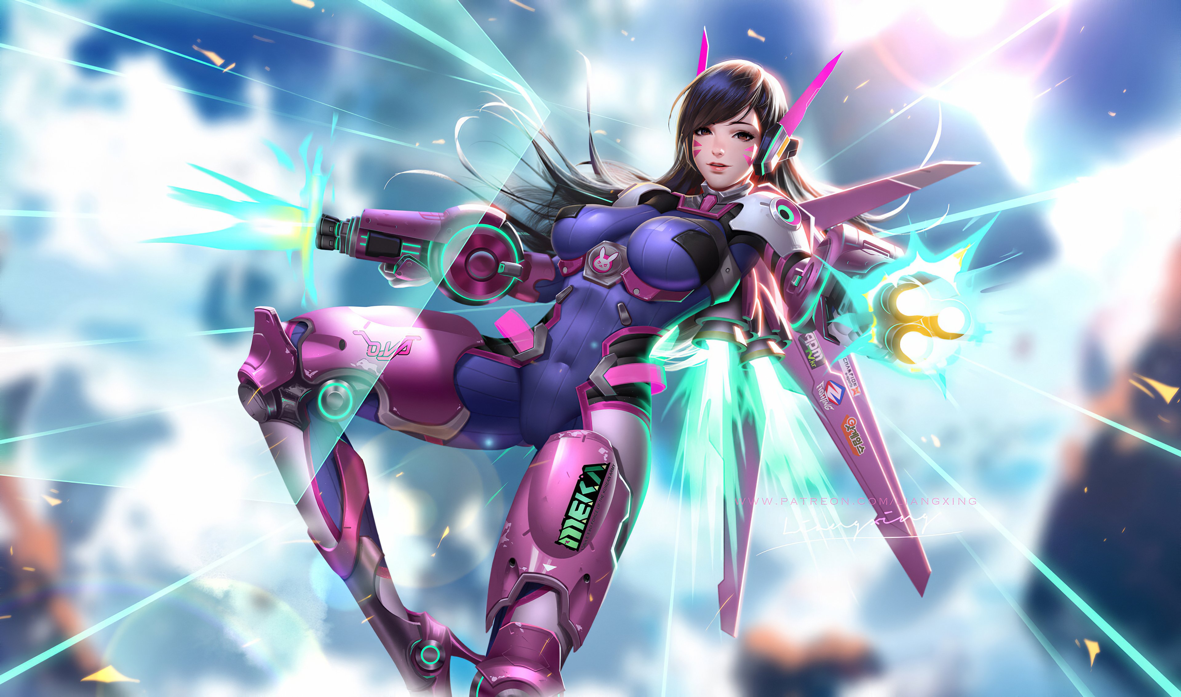DVA from Overwatch Wallpaper 4k Ultra HD