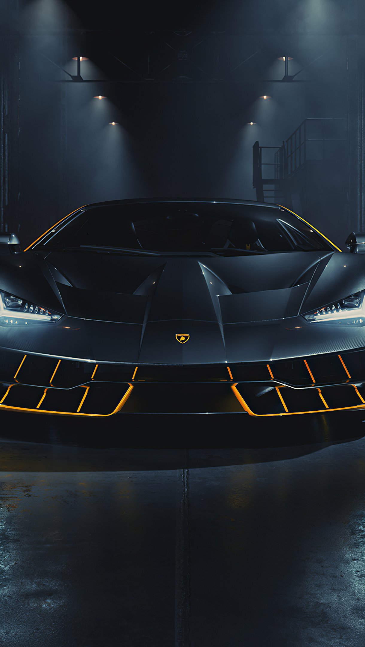Black Lamborghini Centenario Wallpaper 4k for iPhone and Mobile Phone
