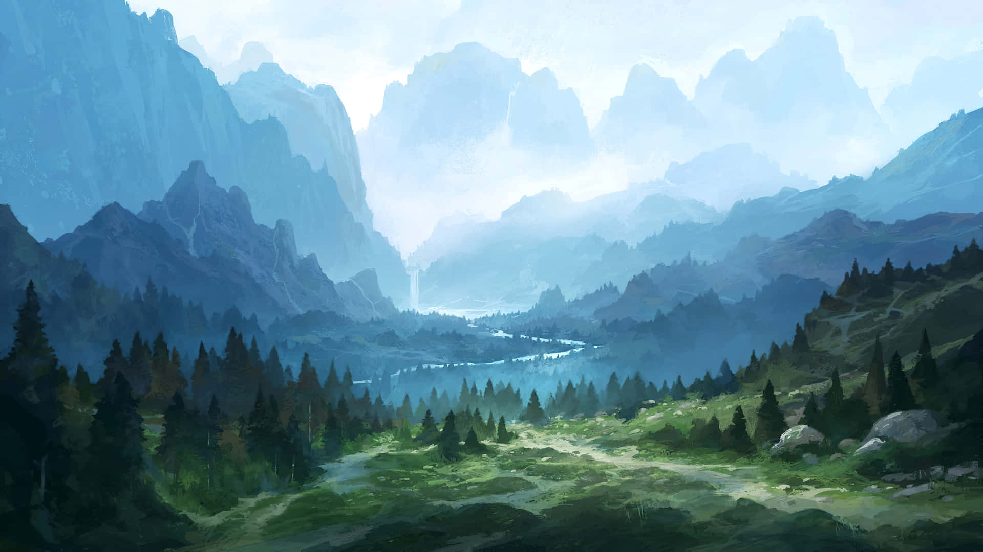 Download Misty Mountain Landscape