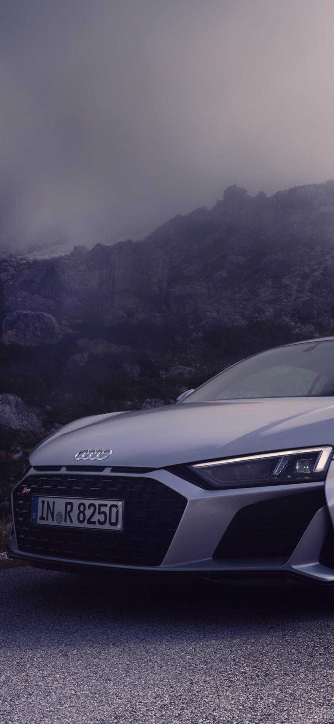 Silver Audi R8 New iPhone XS, iPhone 10, iPhone X HD 4k Wallpaper, Image, Background, Photo and Picture