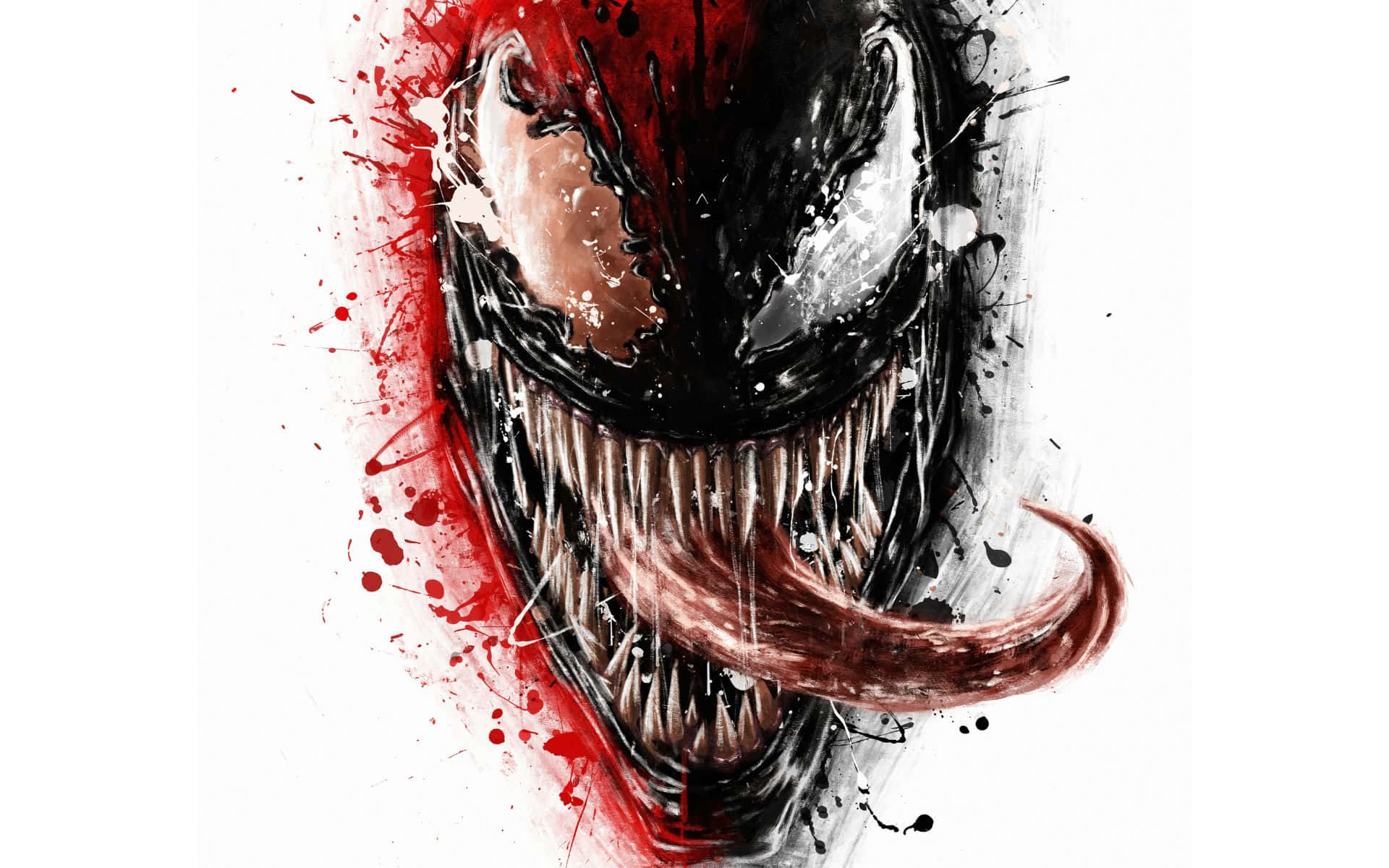 Download Carnage And Venom Face Off In An Epic Battle Wallpaper