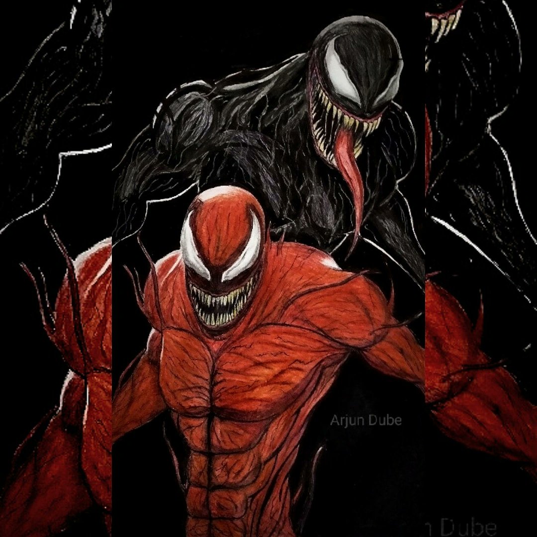 X \ Arjun Dube على X: Venom & Carnage Drawing #VenomLetThereBeCarnage #Venom2 #Venom #Carnage #Marvel #artwork #ArtistOnTwitter #SpiderMan # drawing #WoodyHarrelson #TomHardy #MarvelComics #illustration #Pencildrawing #artshare #Sketching